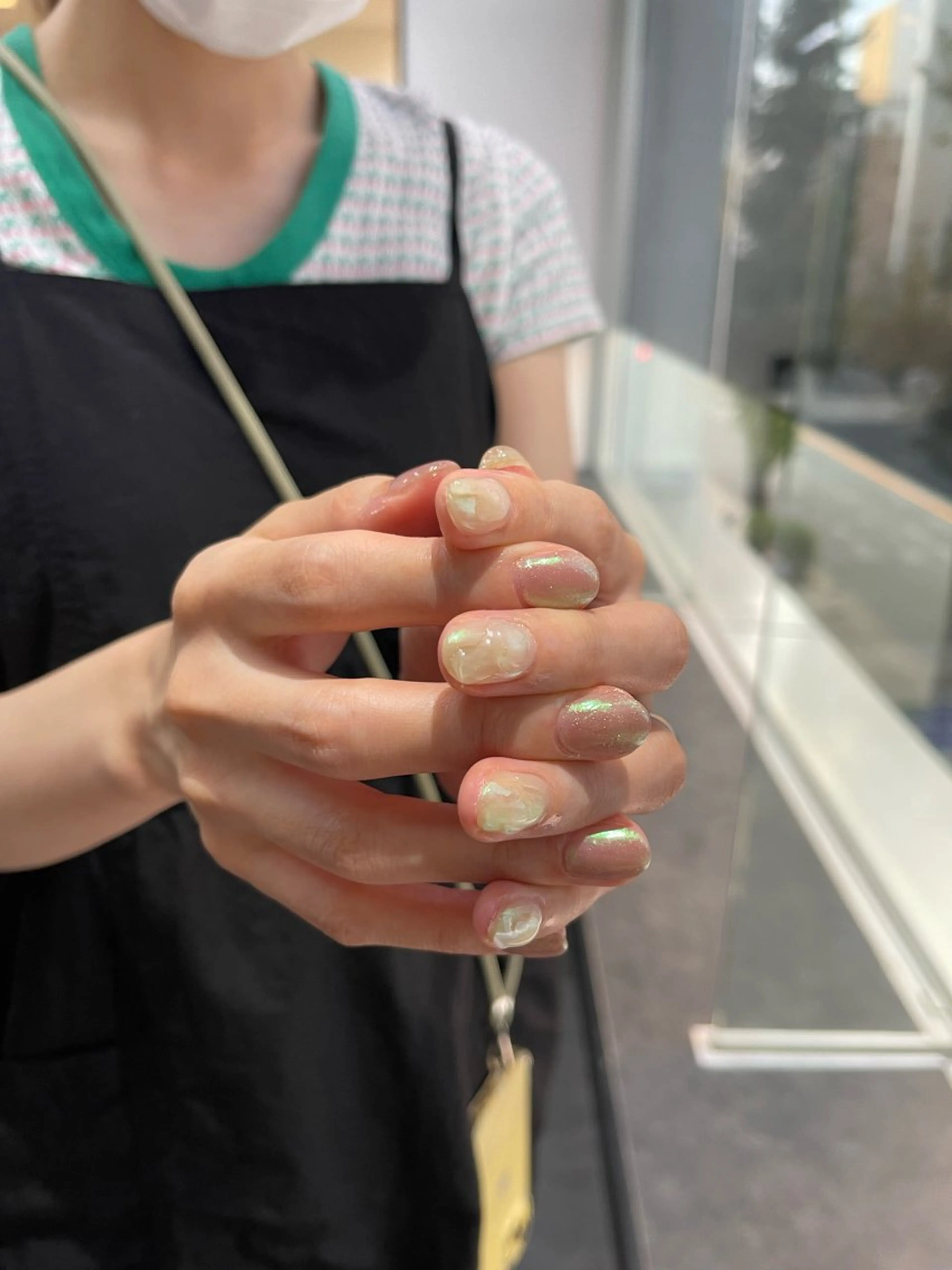 ネイル フレンチネイル マグネットネイル ニュアンスネイル ワンカラーネイル ハンドネイル GRANDE大須 Cecil💜のネイルデザイン