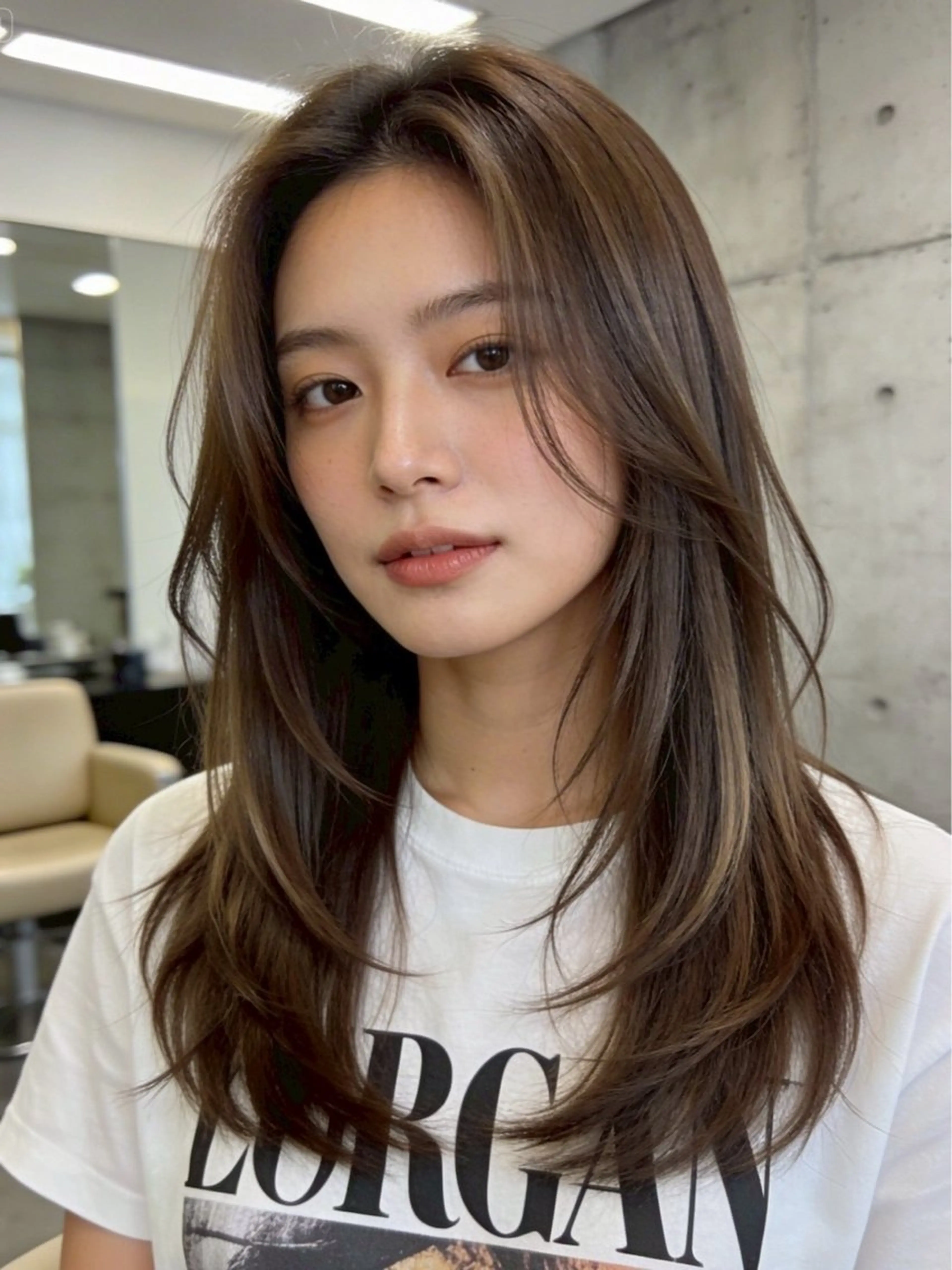 セミロング 透明感カラー／ 髪質改善/近藤大二郎のヘアスタイル