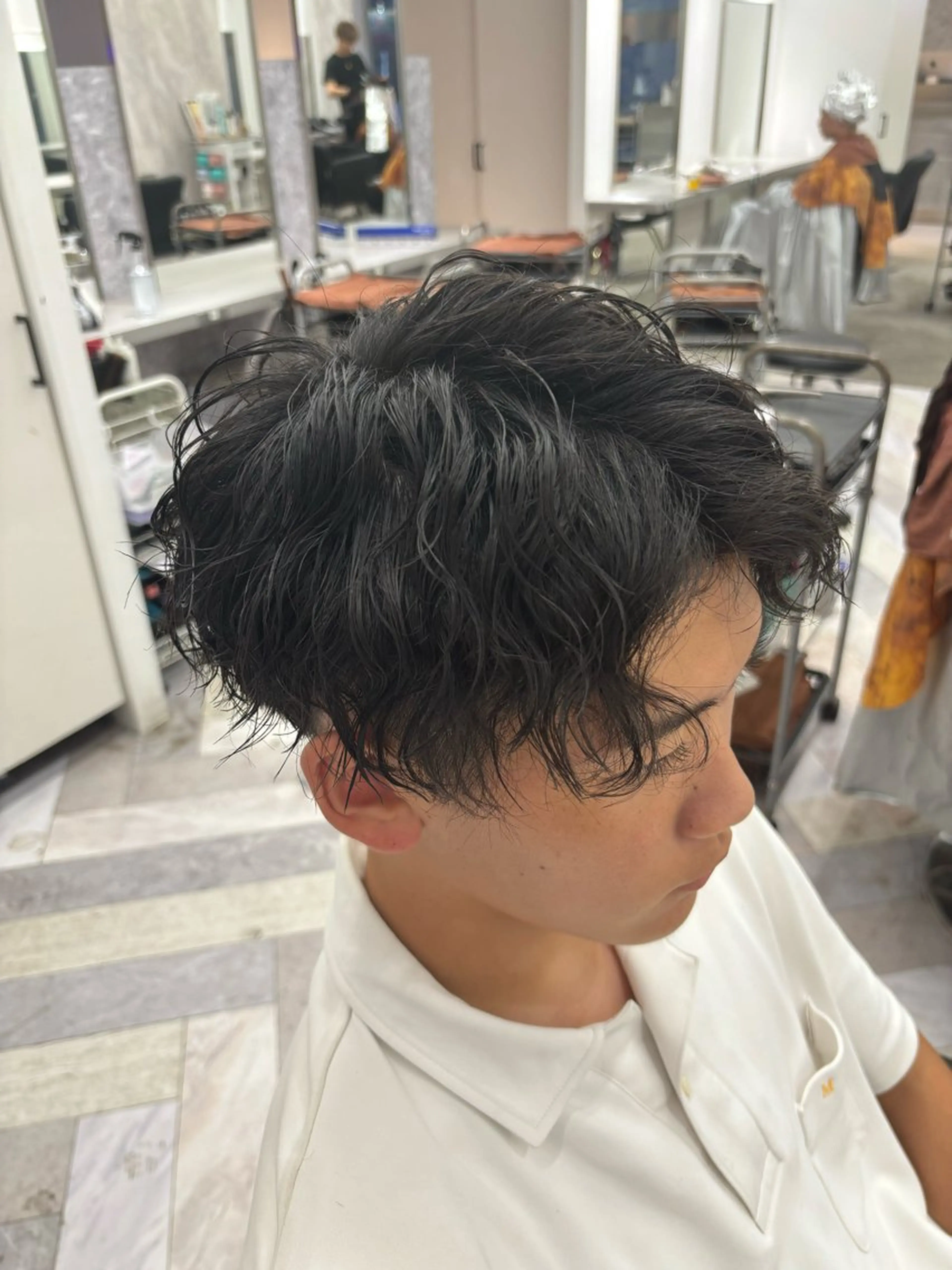 パーマ メンズ カット パーマ パーマ&ブリーチ /飯牟田/GEAR.のヘアスタイル