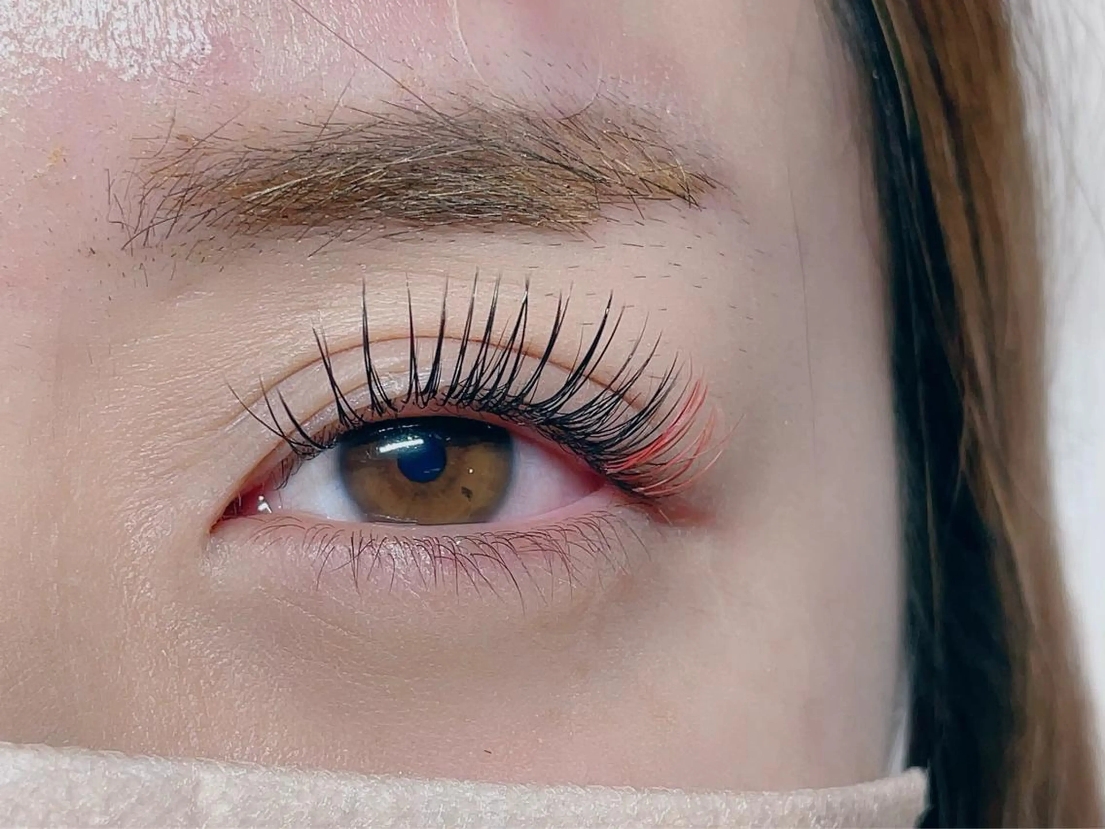 🥀LEDエクステ上100本+下30本【+1,000円でカラーエクステに変更可能】の写真