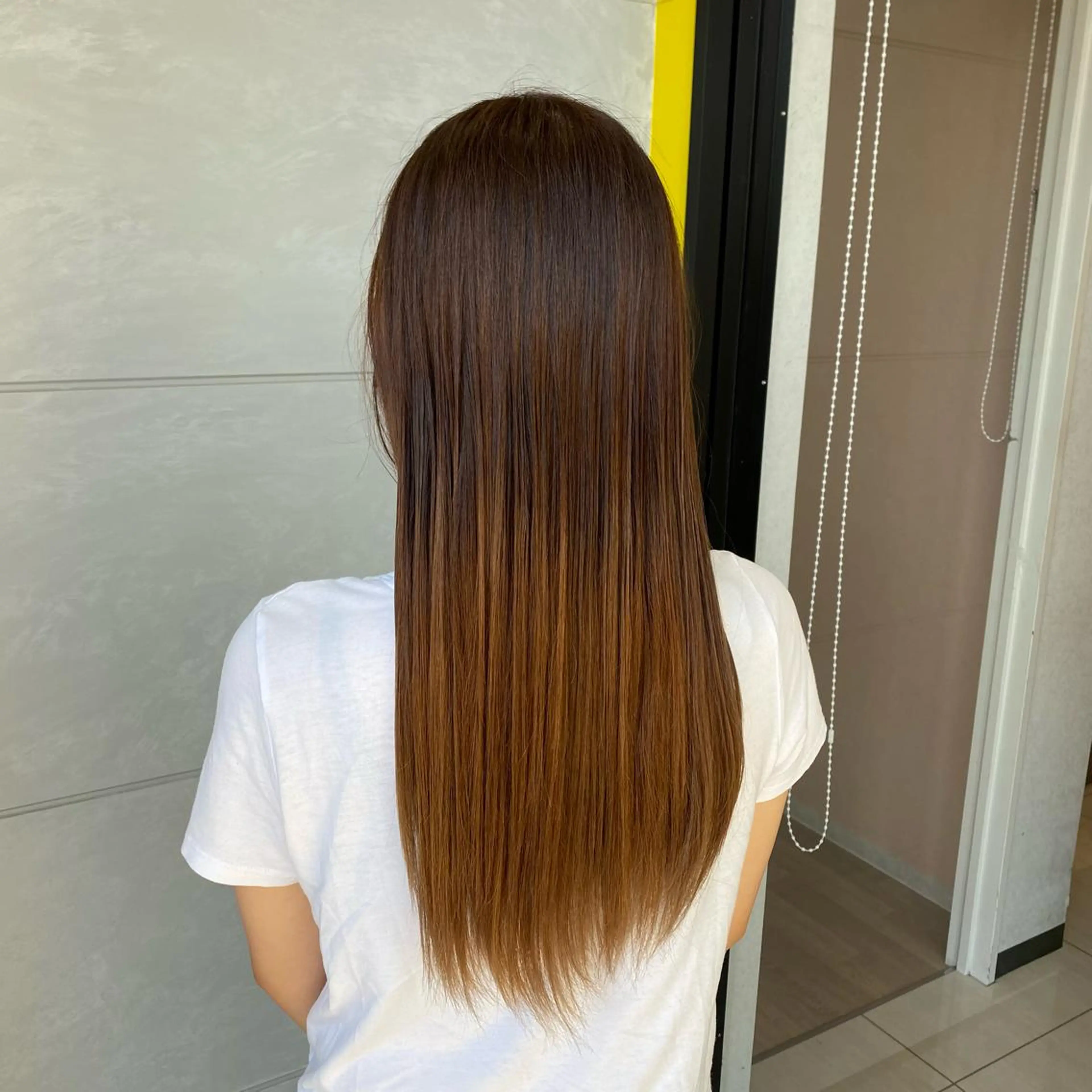 ロング カラー 天池 結衣のヘアスタイル