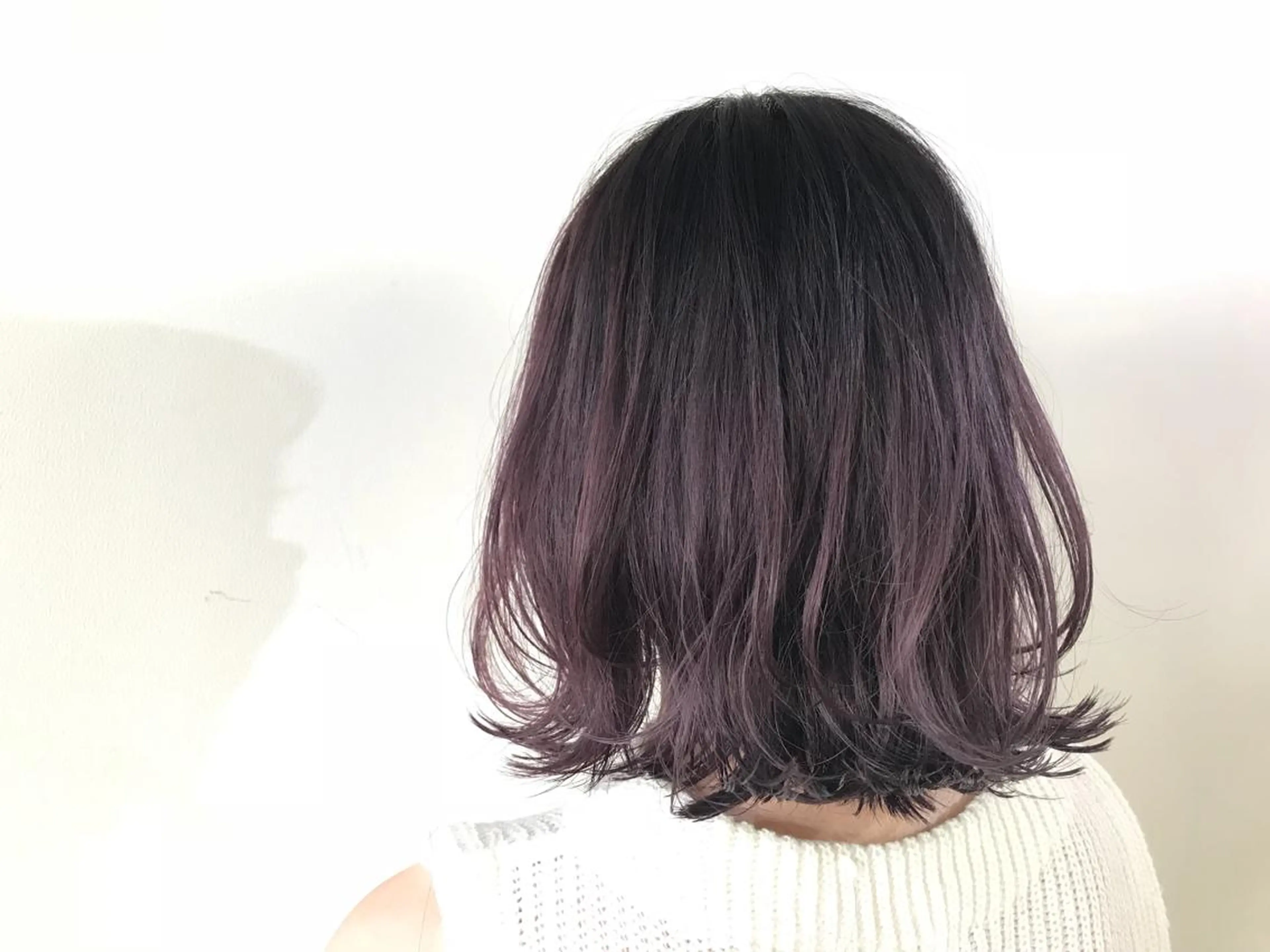 ミディアム カラー グレージュ ラベンダーカラー ラベンダーグレージュ ラベンダーグレー ボブ ボブ/大人ヘア k-two濱田のヘアスタイル