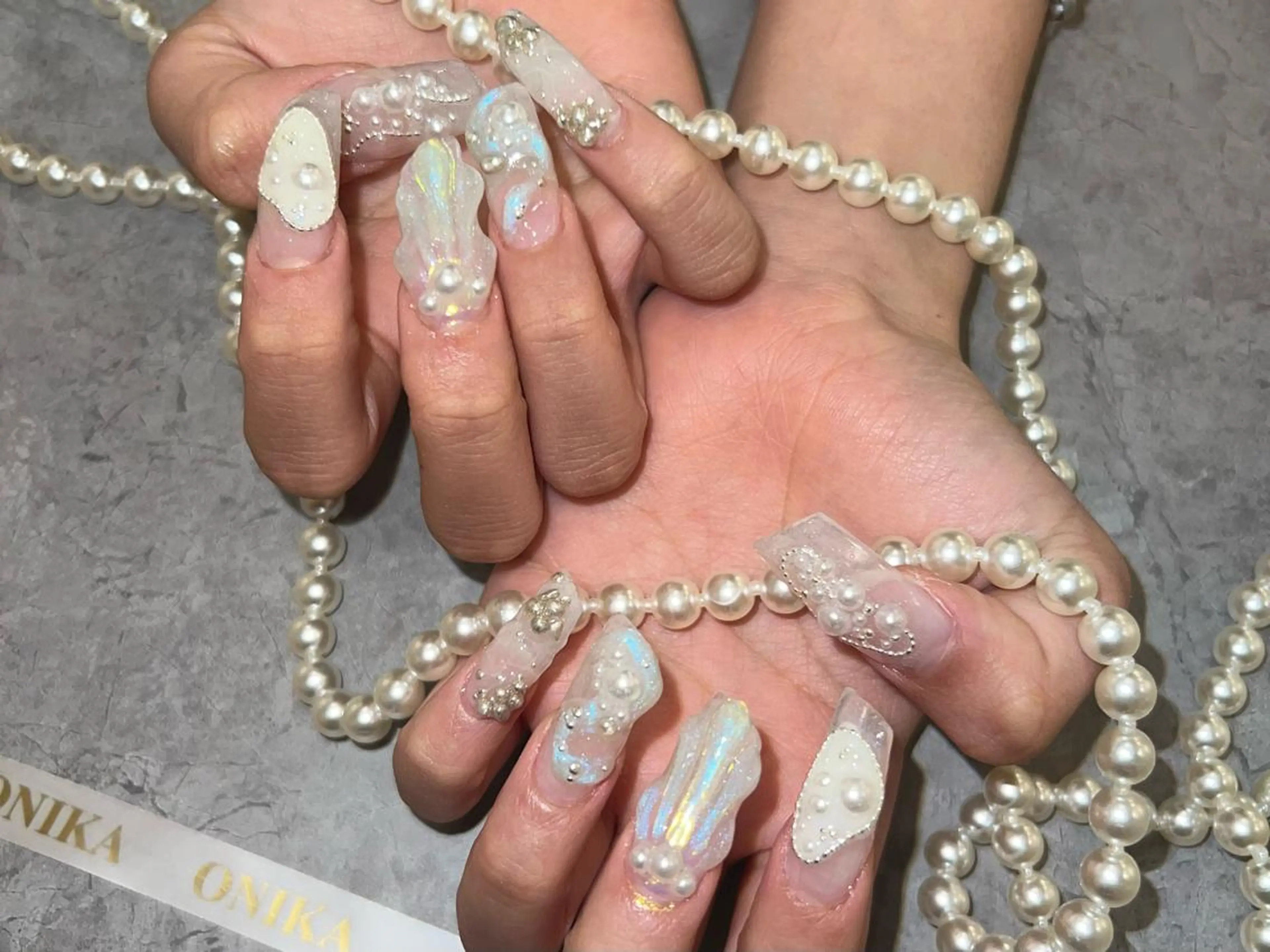 ロング ハンドネイル ハンドケア ONIKA Nail 表参道A4徒歩3分のネイルデザイン