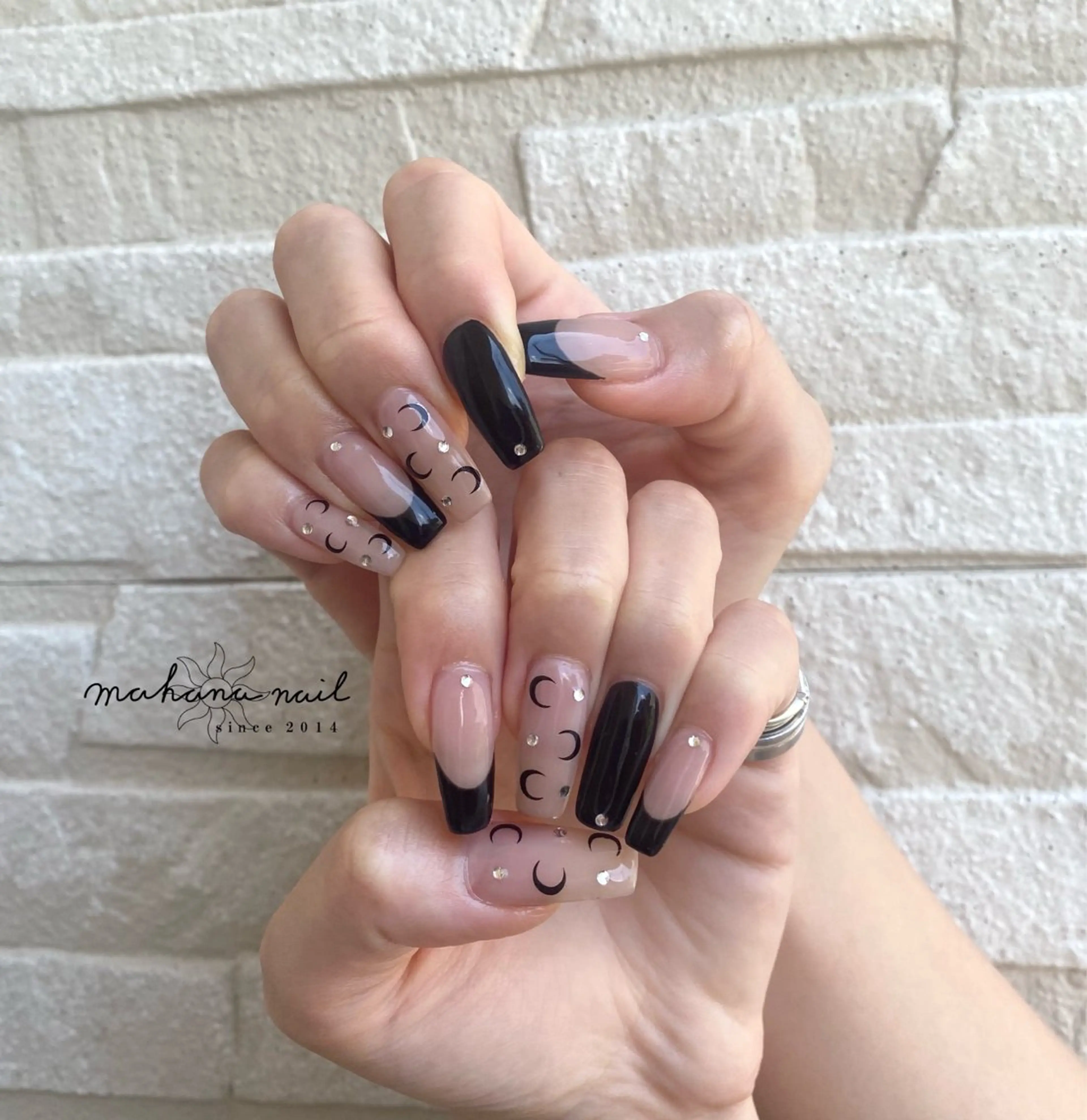 ネイル ロングネイル ハンドネイル mahana nailのネイルデザイン