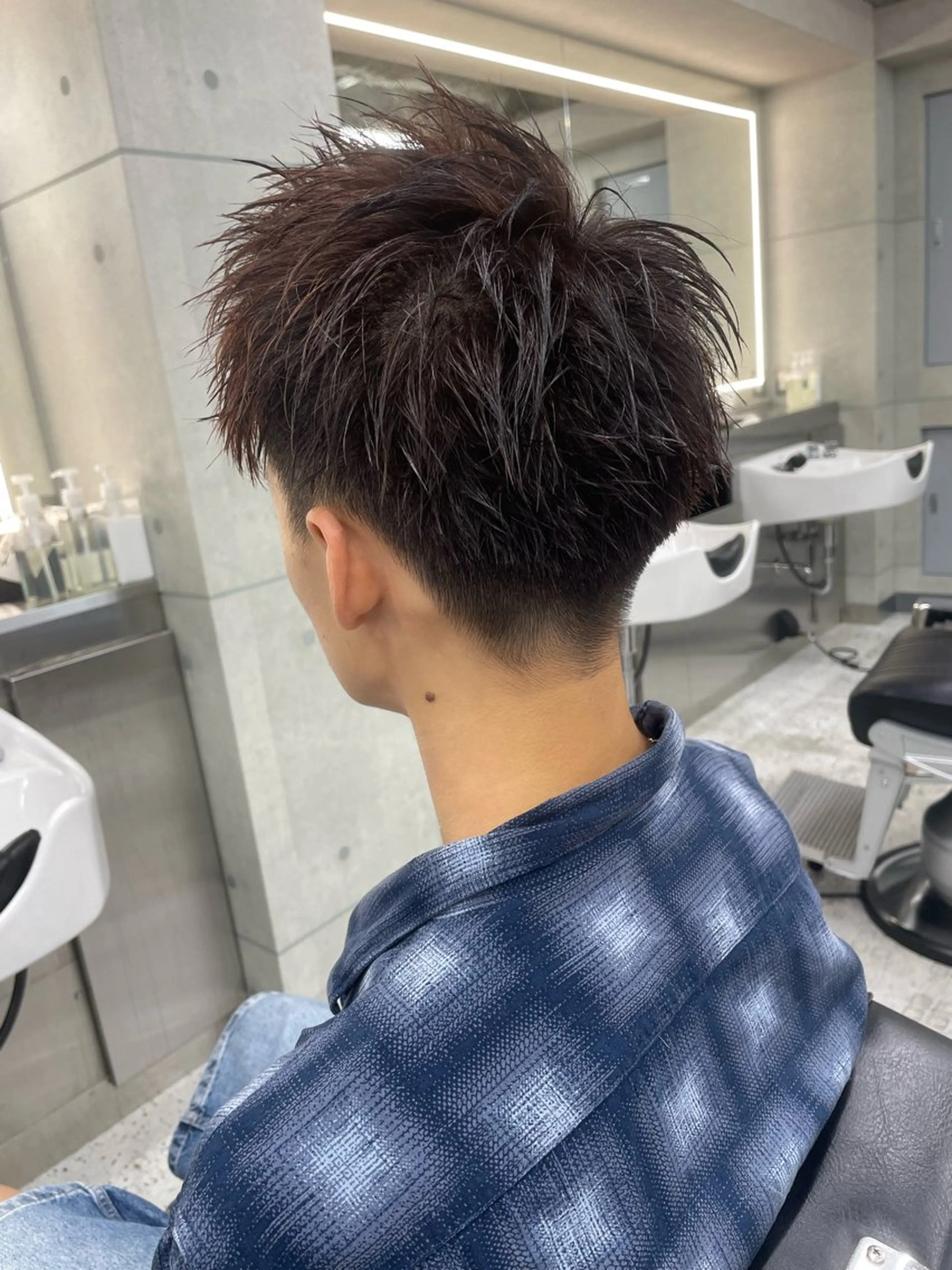 ショート 髪質改善 ショートヘア 縮毛矯正 【メンズ・カット】 藪 清正のヘアスタイル