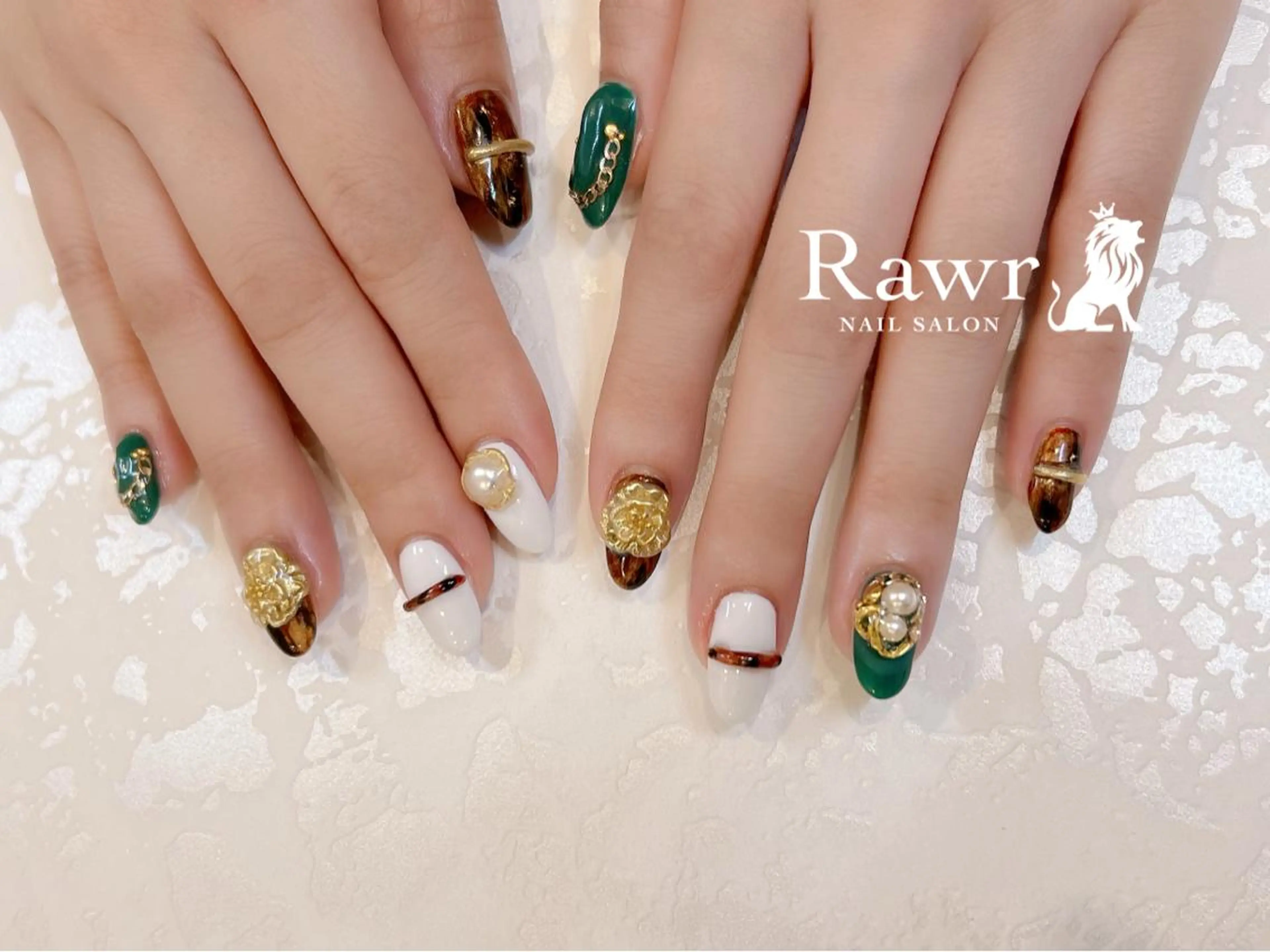 ネイル ハンドネイル Rawr / saoriのネイルデザイン