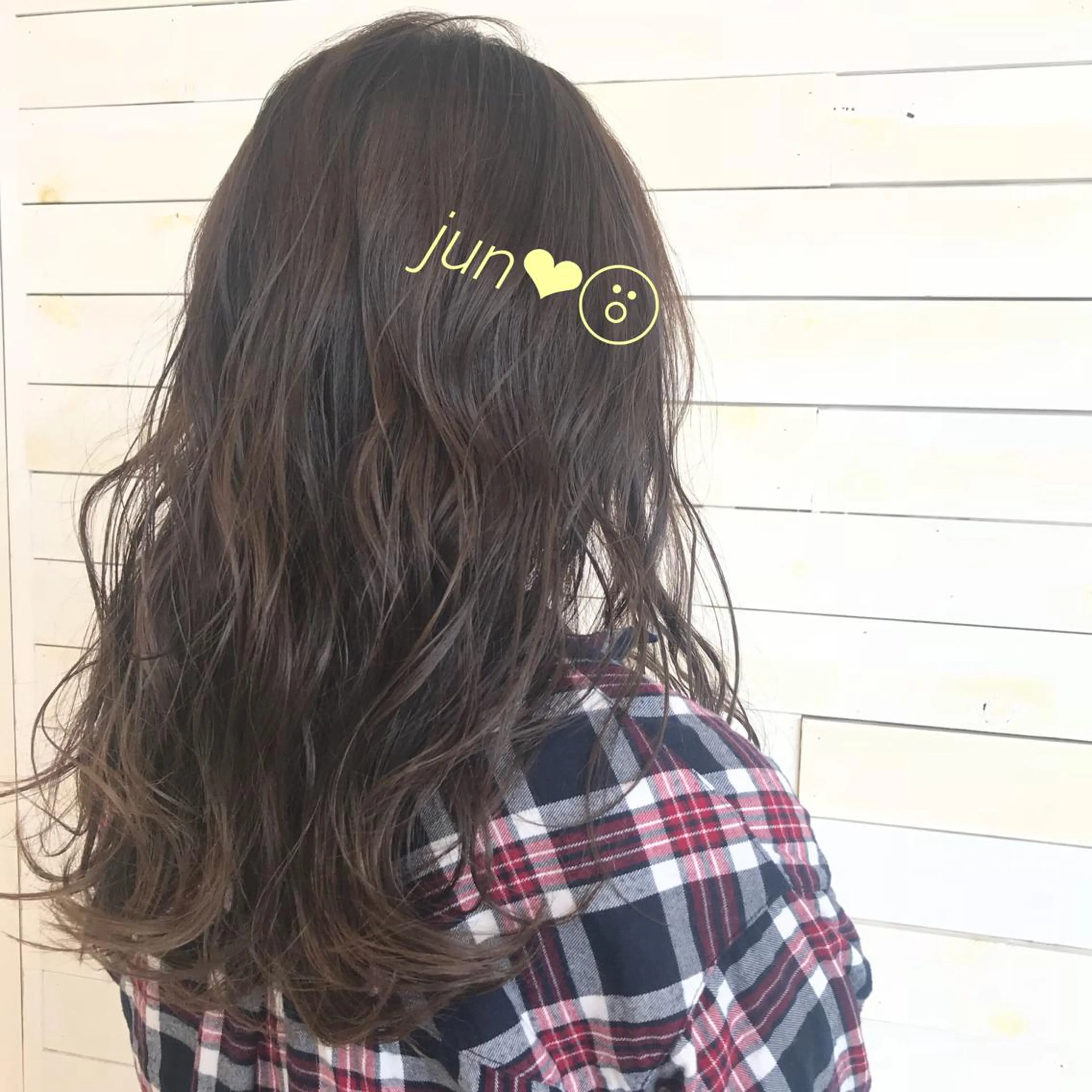 ロング アッシュ アッシュブラウン インナーカラー /ヘアメ じゅんのヘアスタイル