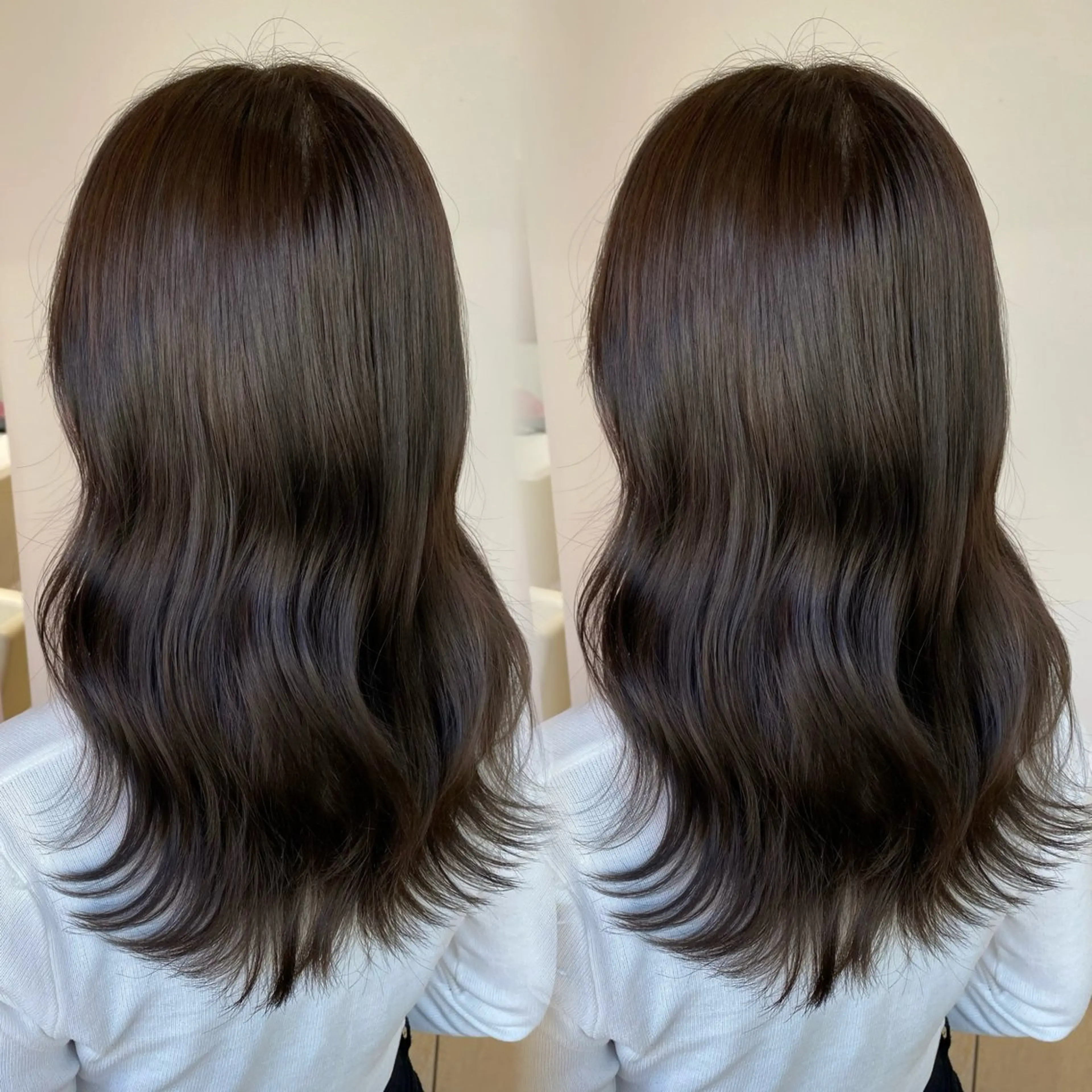 ロング カラー アッシュ アッシュグレー アッシュグレージュ ブリーチ 透明感カラー ヘアカラー トリートメント 新宿/透明感カラー /韓国ヘアKANA♡のヘアスタイル