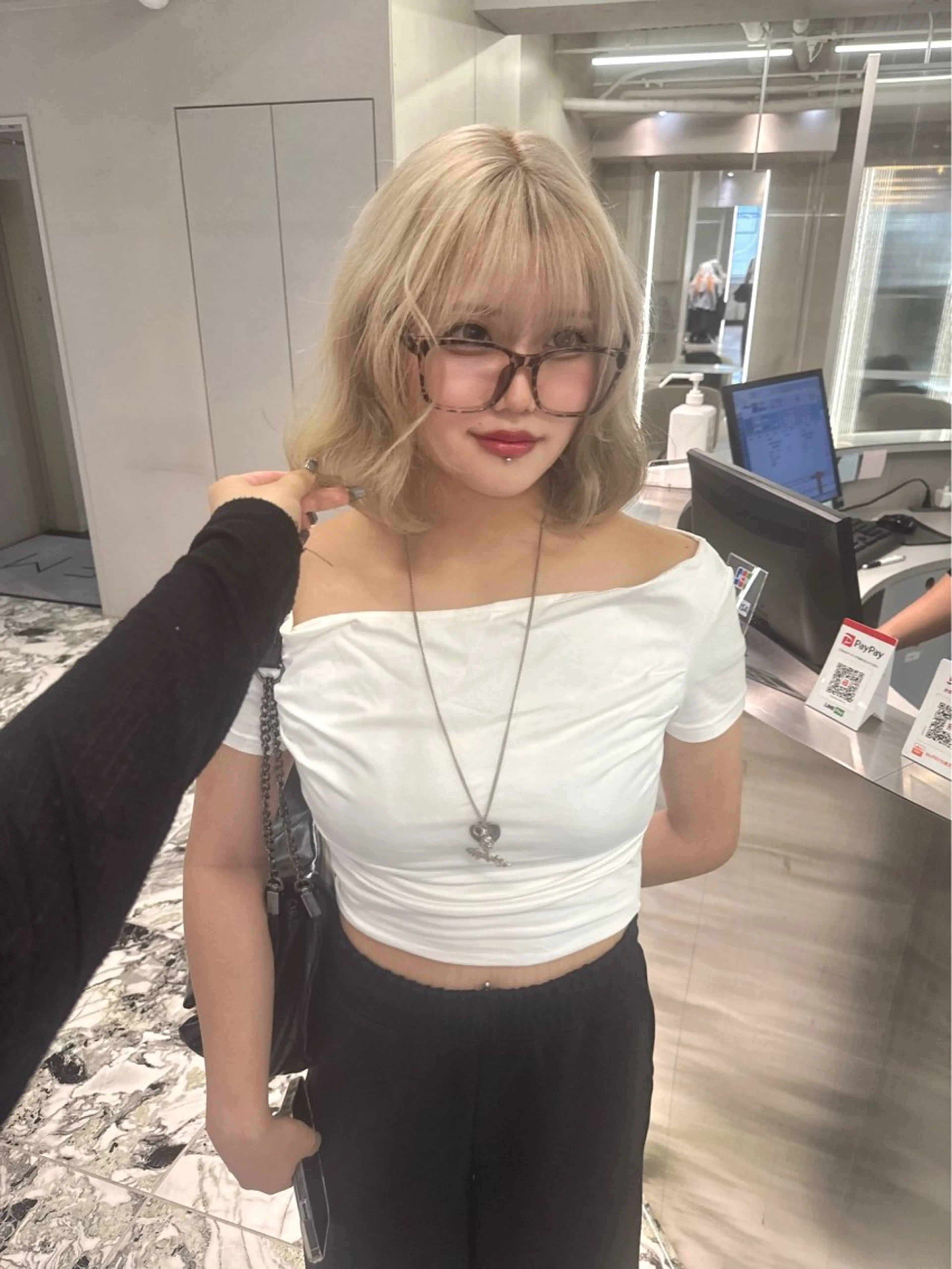 ミディアム カラー GEM/ハイトーン /名駅/kanaeのヘアスタイル