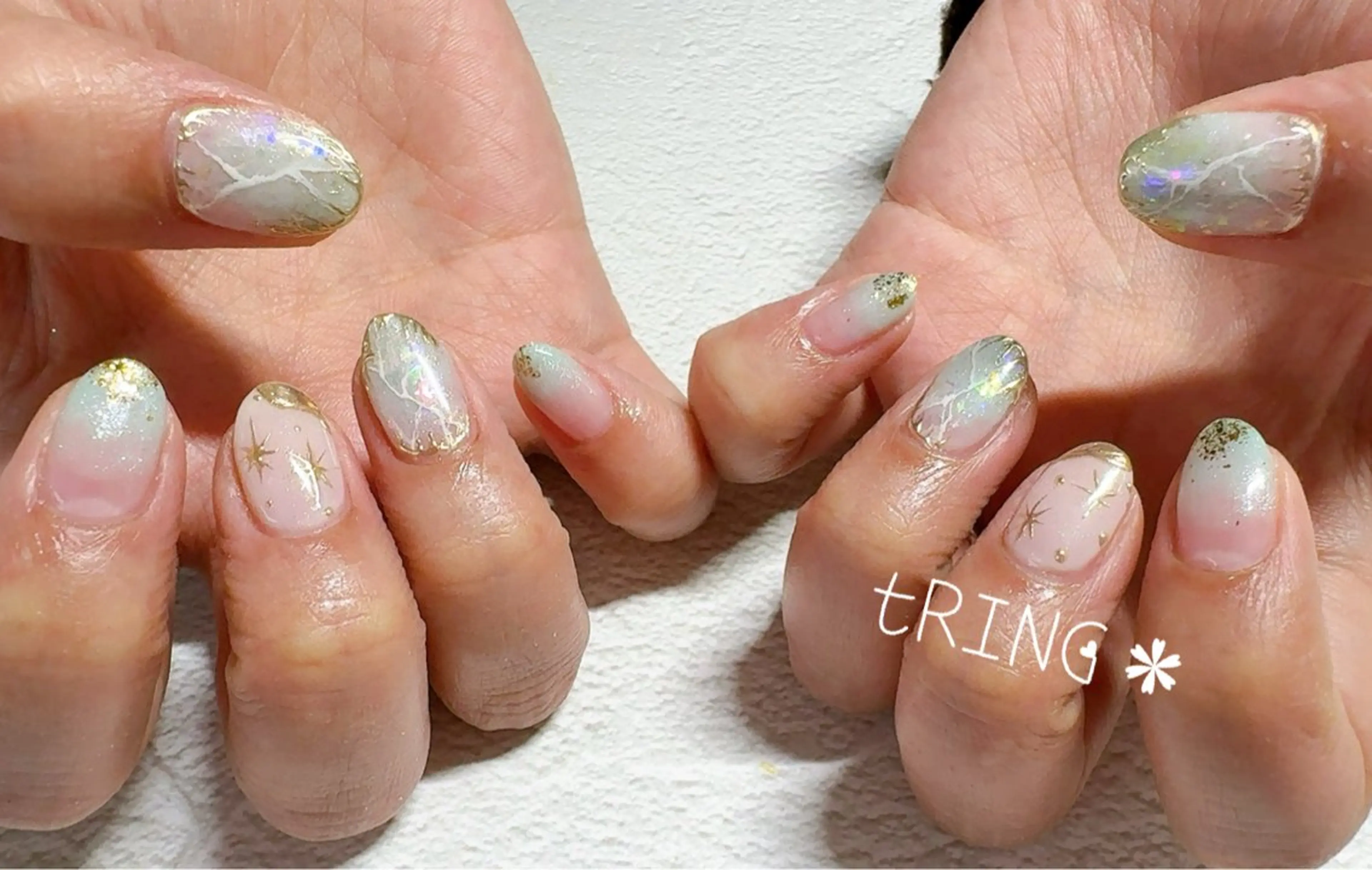 ネイル ハンドネイル tRING＊ しいの木台のネイルデザイン