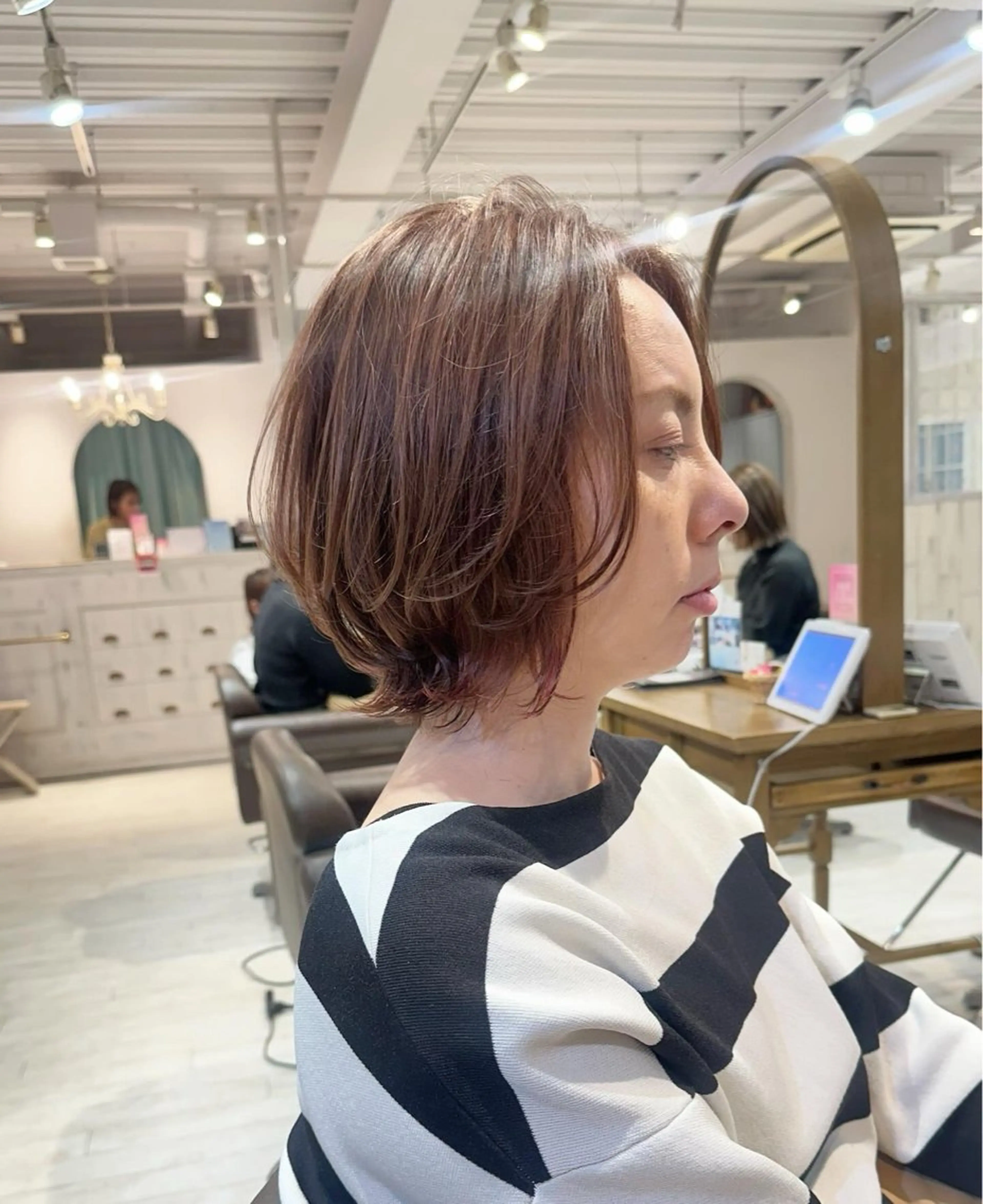 ショート カット ヘアカラー 縮毛矯正/ショート/ レイヤー/畑中正敏のヘアスタイル