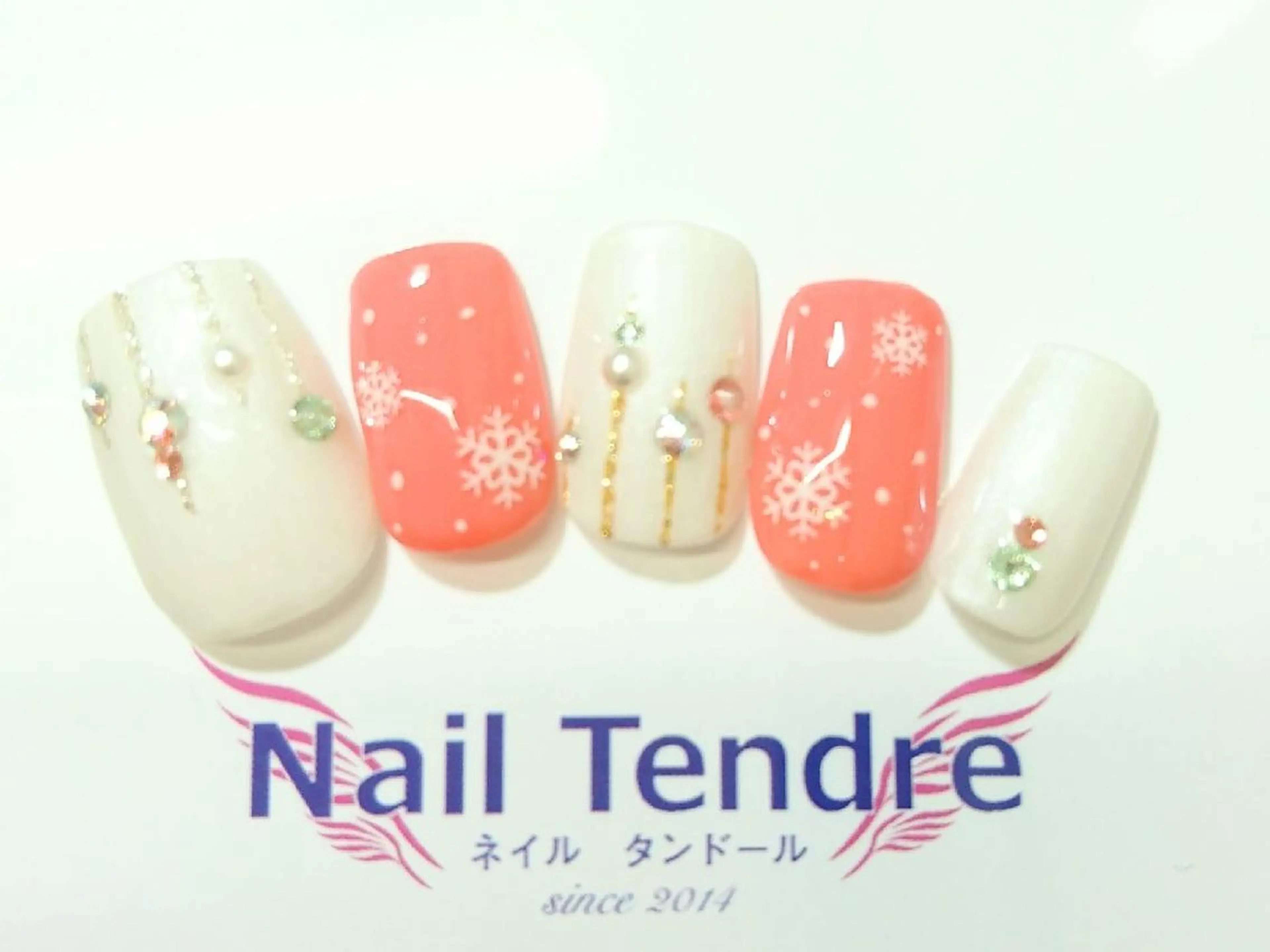 ネイル アートネイル ジェルネイル ソフトジェル ストーンネイル ハンドネイル Nail  Tendreのネイルデザイン