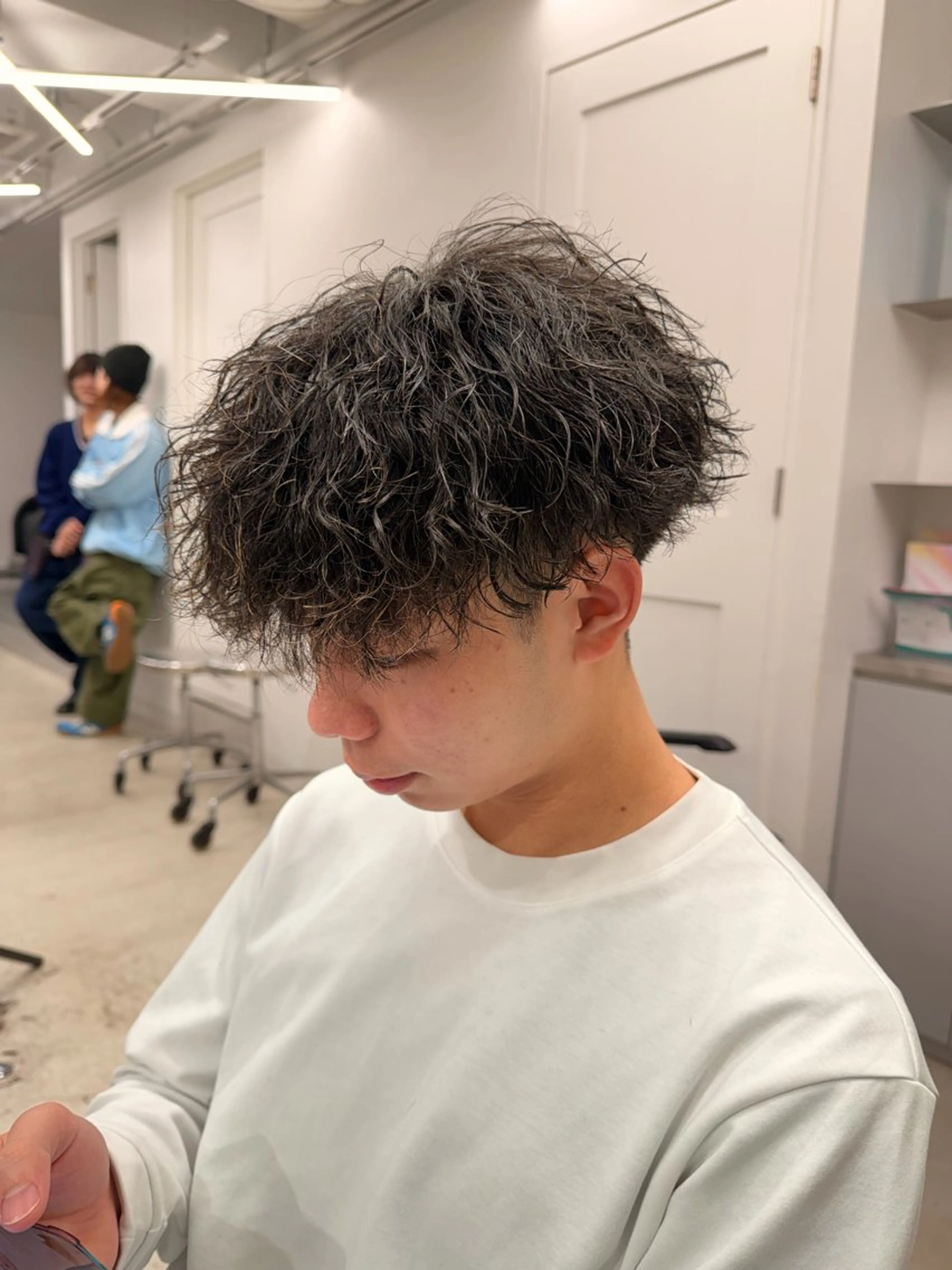 パーマ メンズ カット パーマ メンズ/シャドウ/ 波巻き/kyogoのヘアスタイル