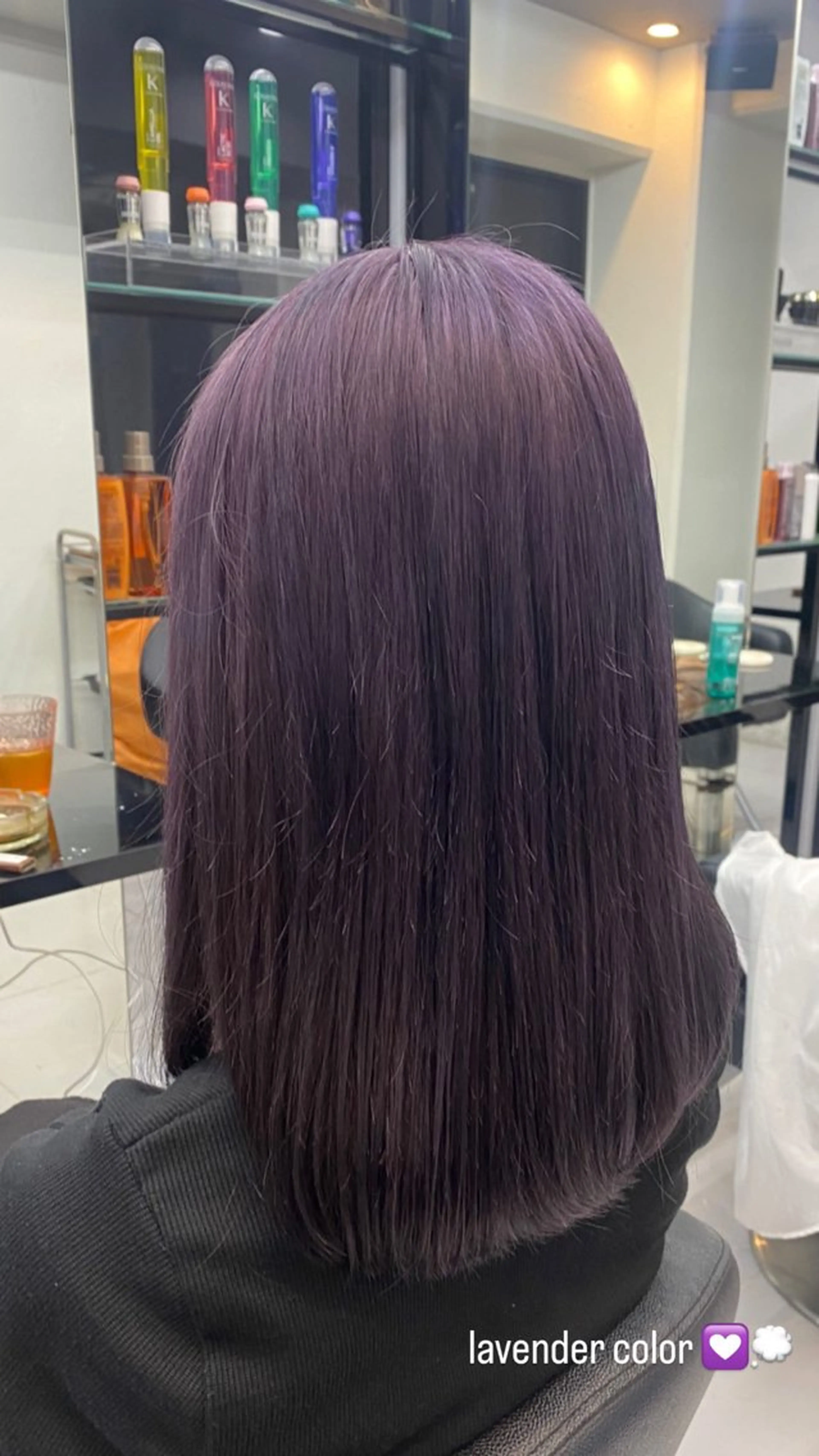 ミディアム カラー Lapis 莉穂のヘアスタイル