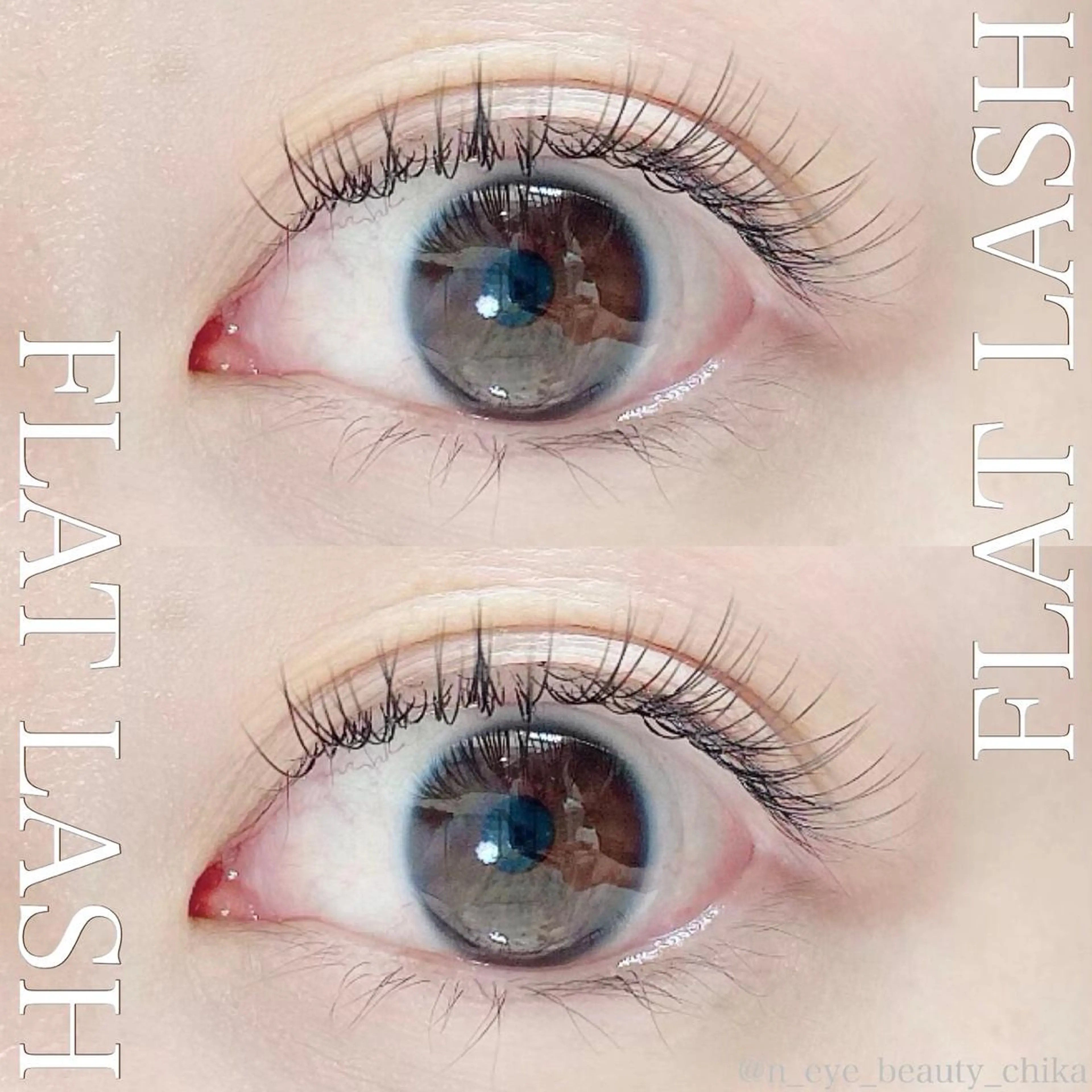 マツエク・マツパ フラットラッシュ N  eye beauty高丘のマツエク・マツパデザイン