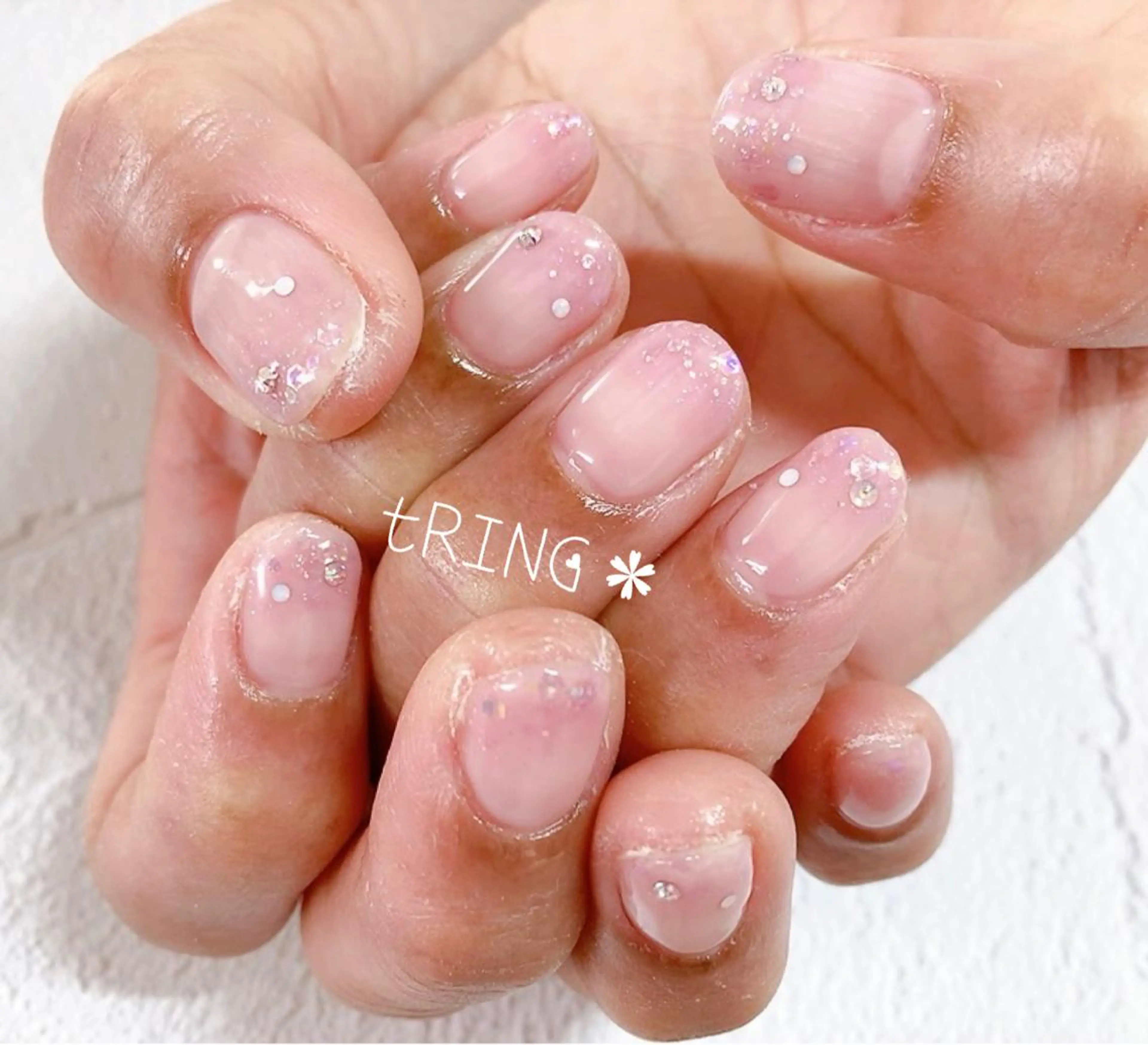 ネイル ハンドネイル tRING＊ しいの木台のネイルデザイン