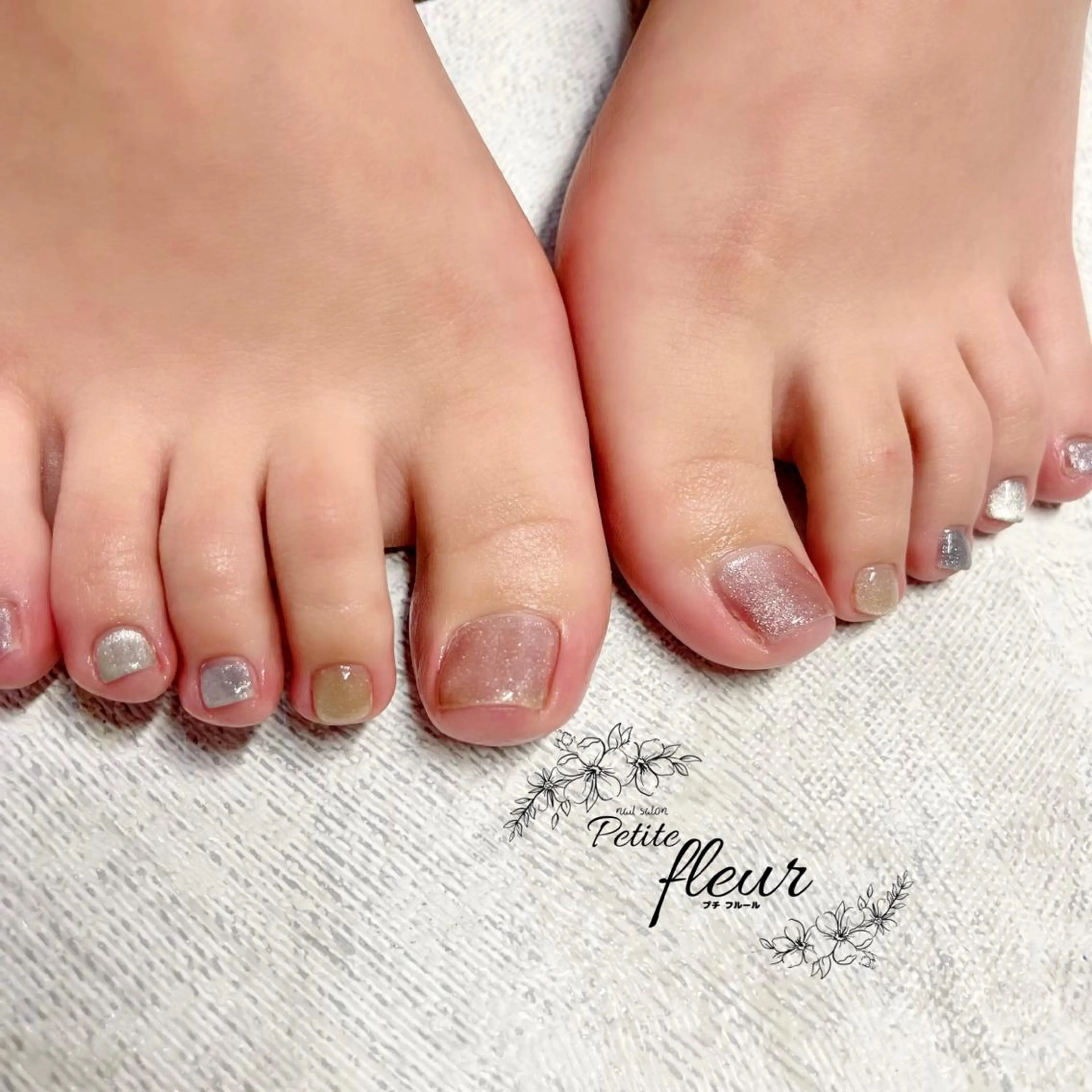 ネイル フットネイル マグネットネイル ❁⃘*。Petite fleur❁⃘*りさのネイルデザイン