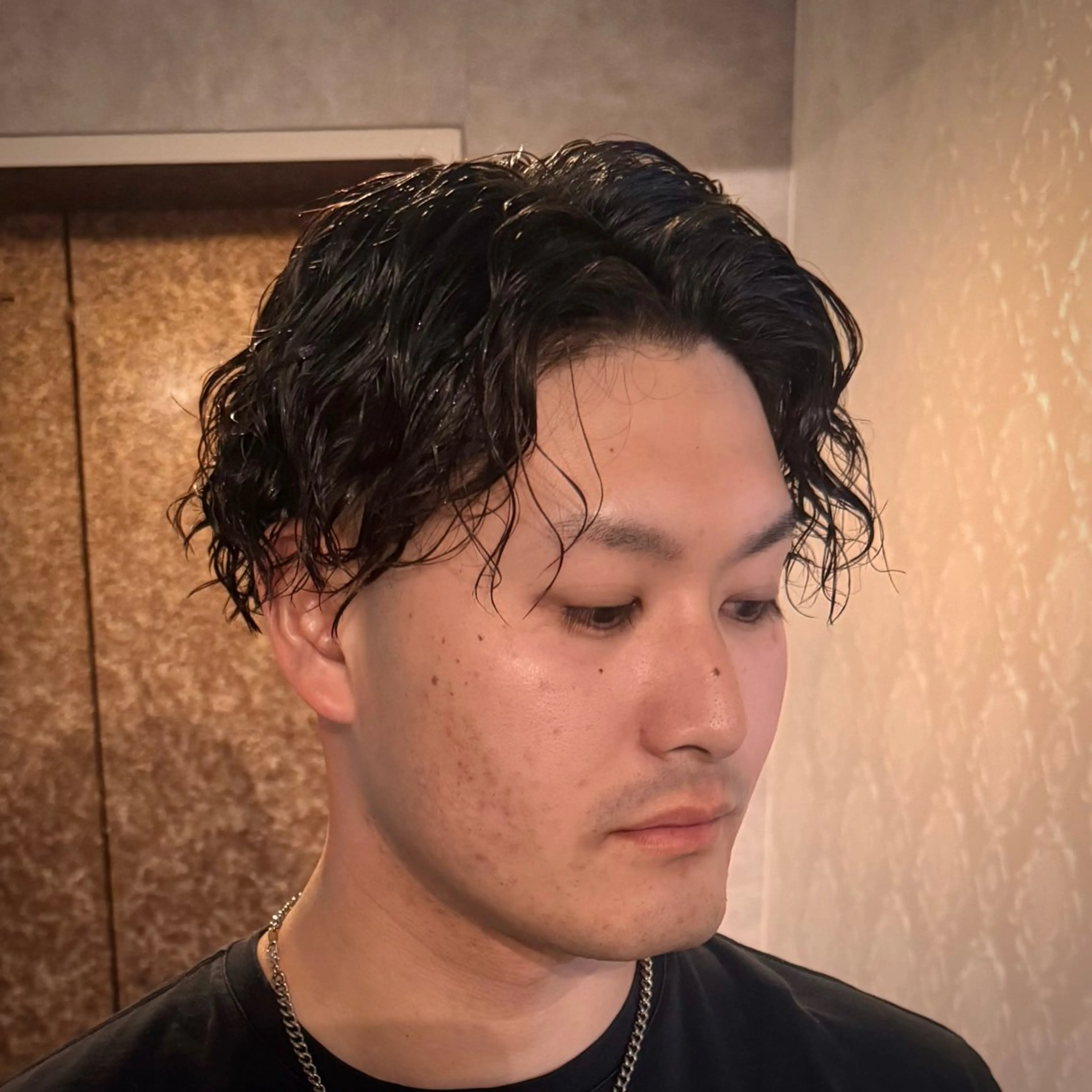ショート パーマ メンズ フェードカット カット パーマ 立川メンズカット/ メンズパーマ💈三上のヘアスタイル