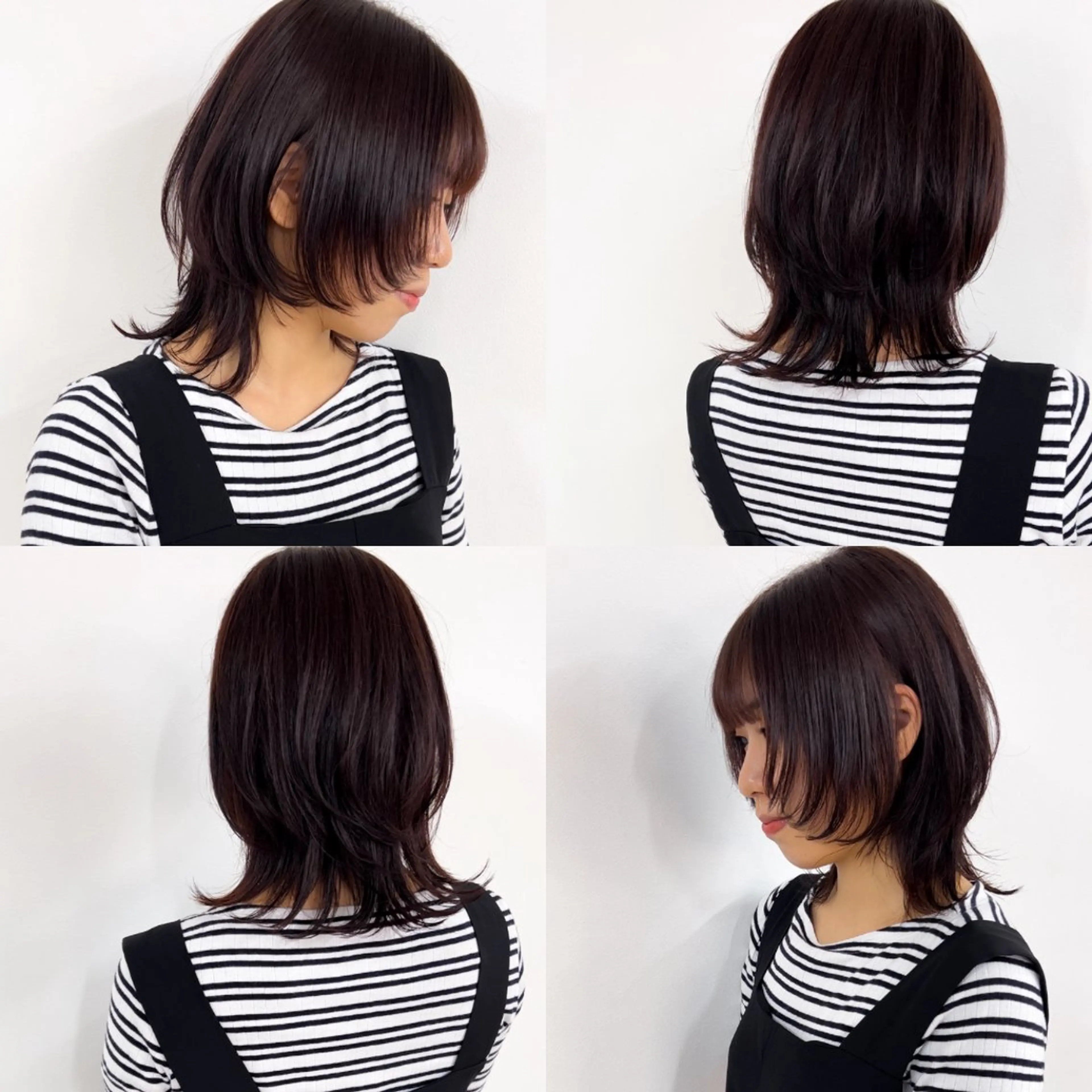 ミディアム カラー ウルフカット カット ヘアカラー トリートメント 🥇近藤 恭輔🥇 Recharme新保のヘアスタイル