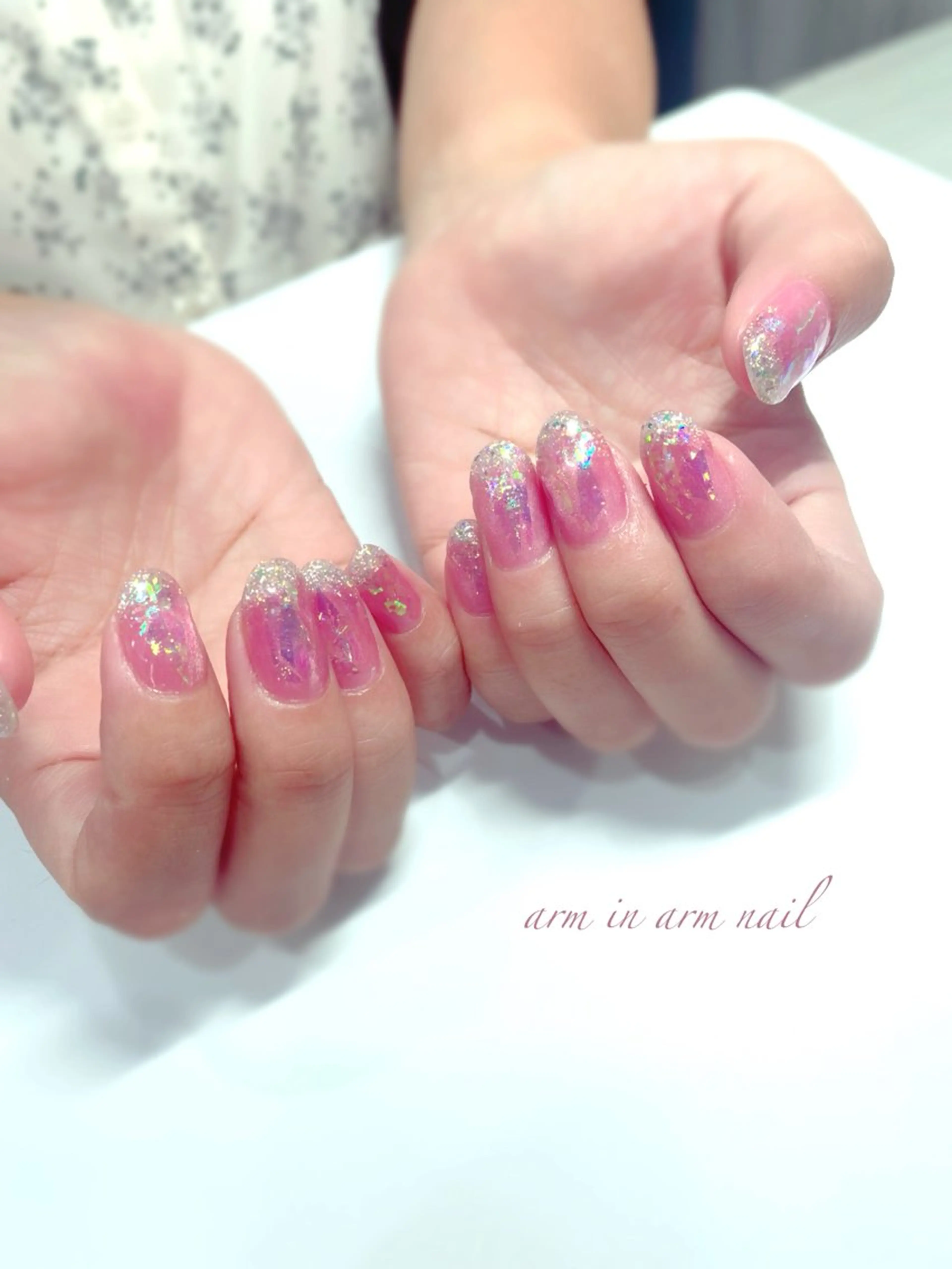 ネイル arm in arm ︎✿Yamamotoのマツエク・マツパデザイン