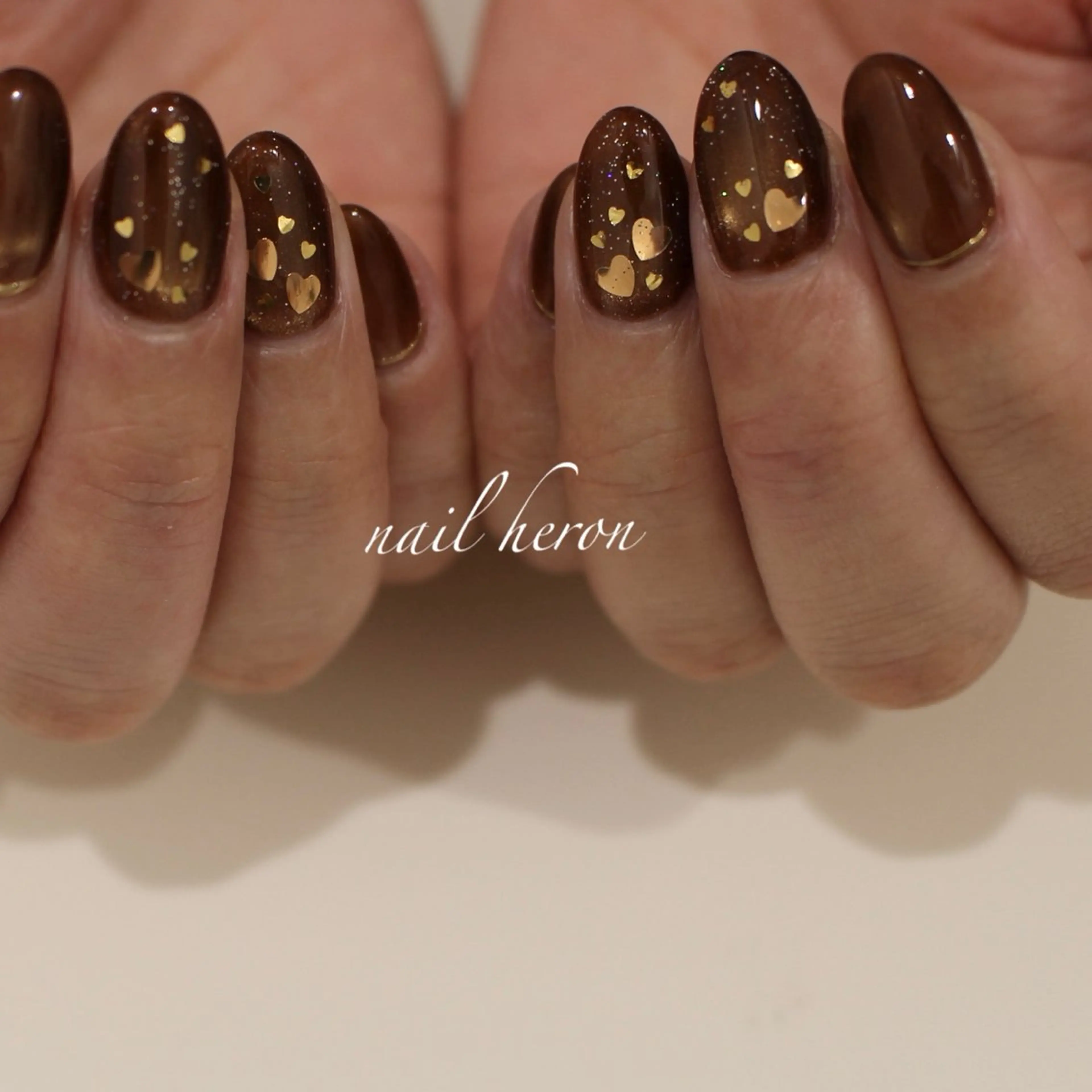 ネイル バレンタイン ハンドネイル saki_ nail heronのネイルデザイン