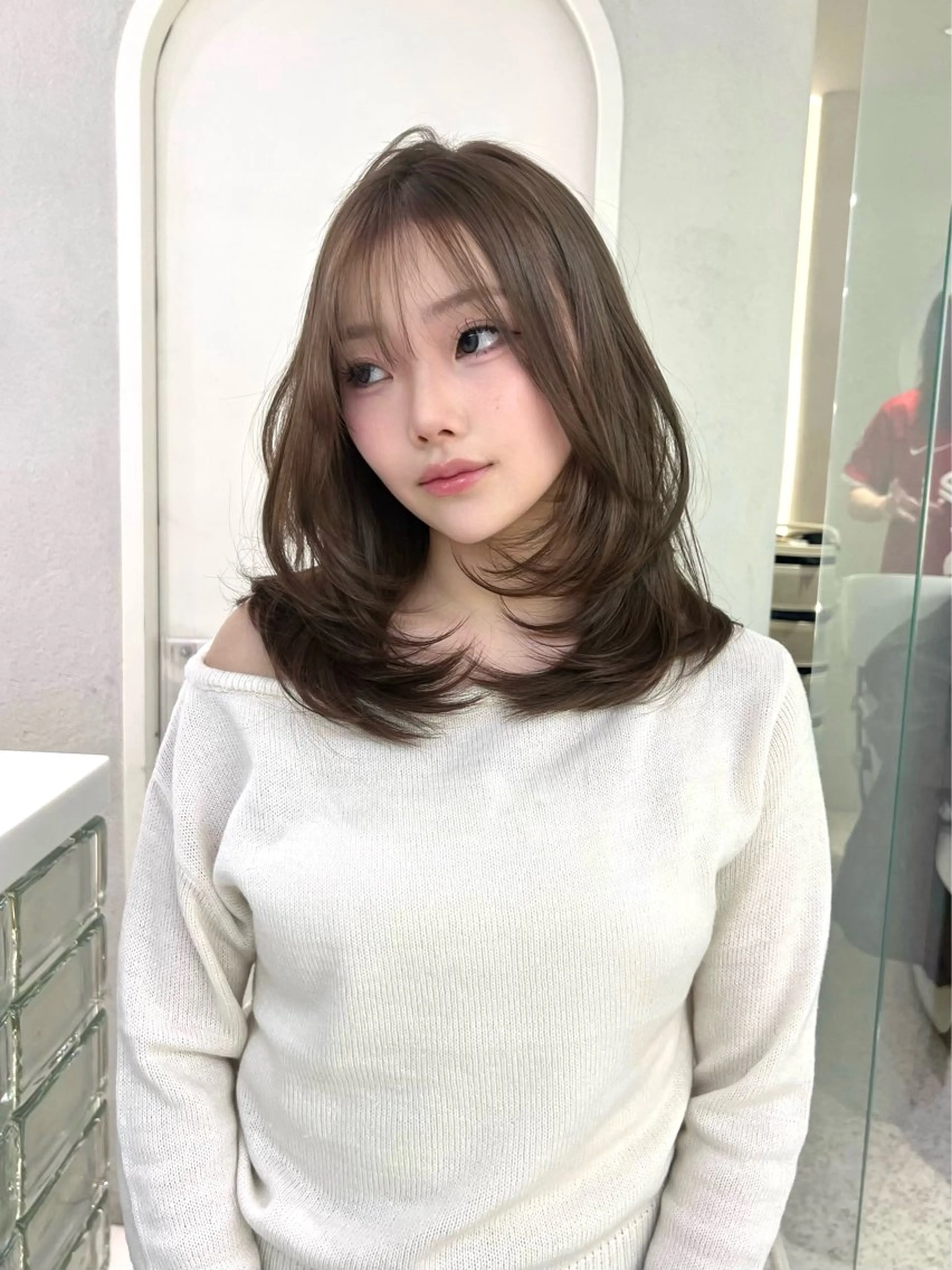 ミディアム カラー GAGA所属・GAGA AMIKAのヘアスタイル