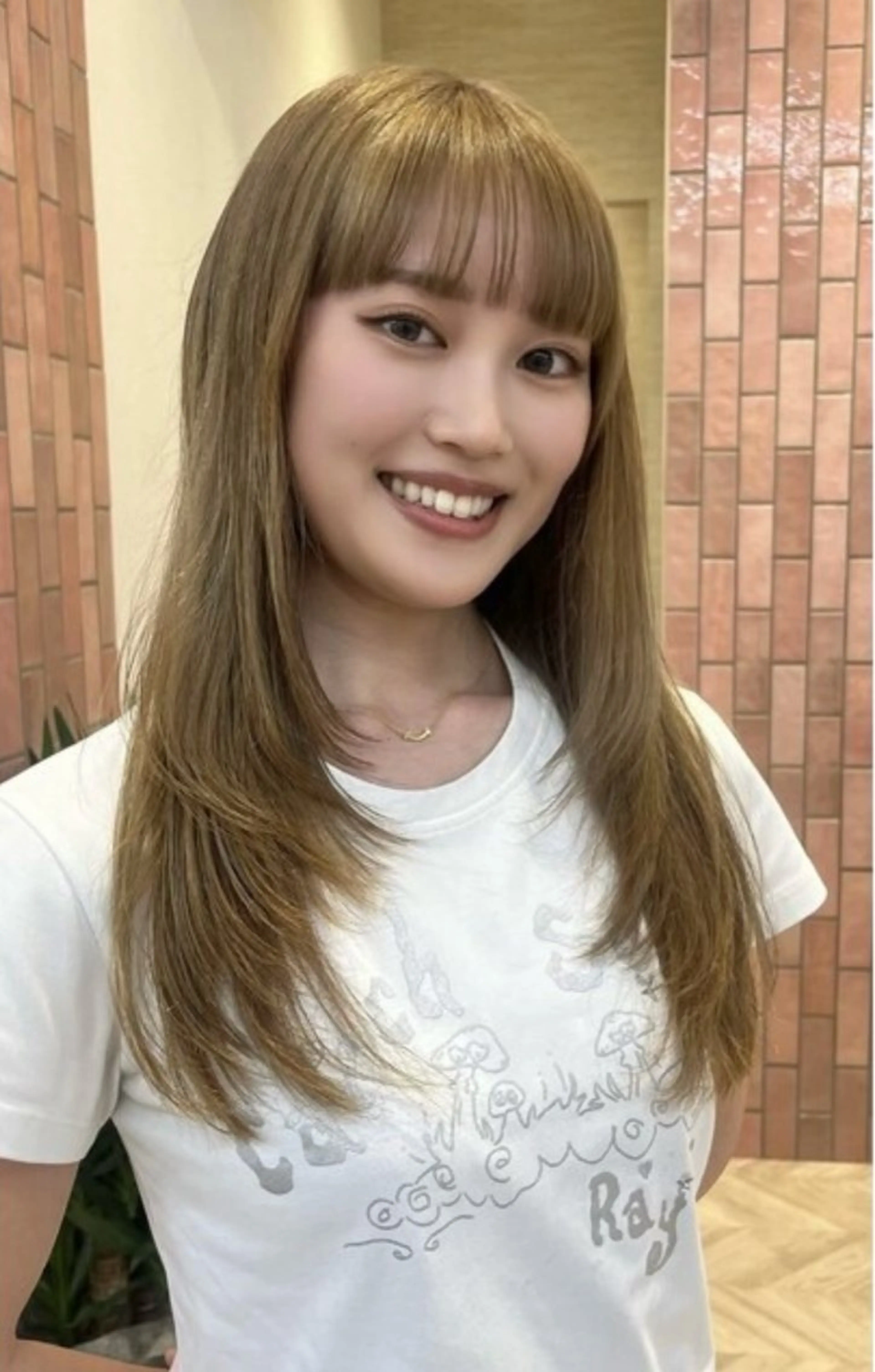 セミロング カット トリートメント くびれヘア/髪質改善 はるのヘアスタイル