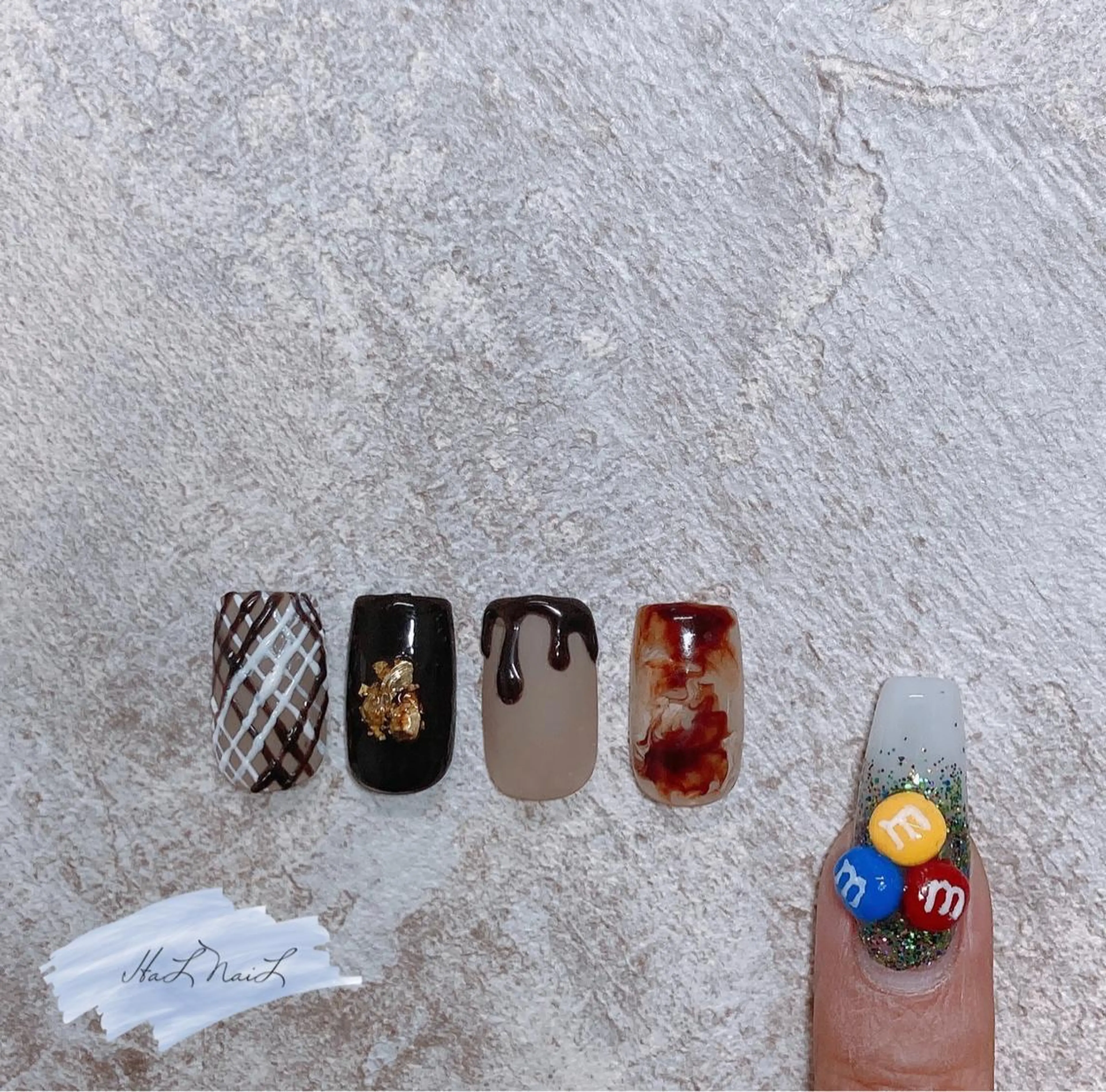 ネイル バレンタイン HaL NaiLのネイルデザイン