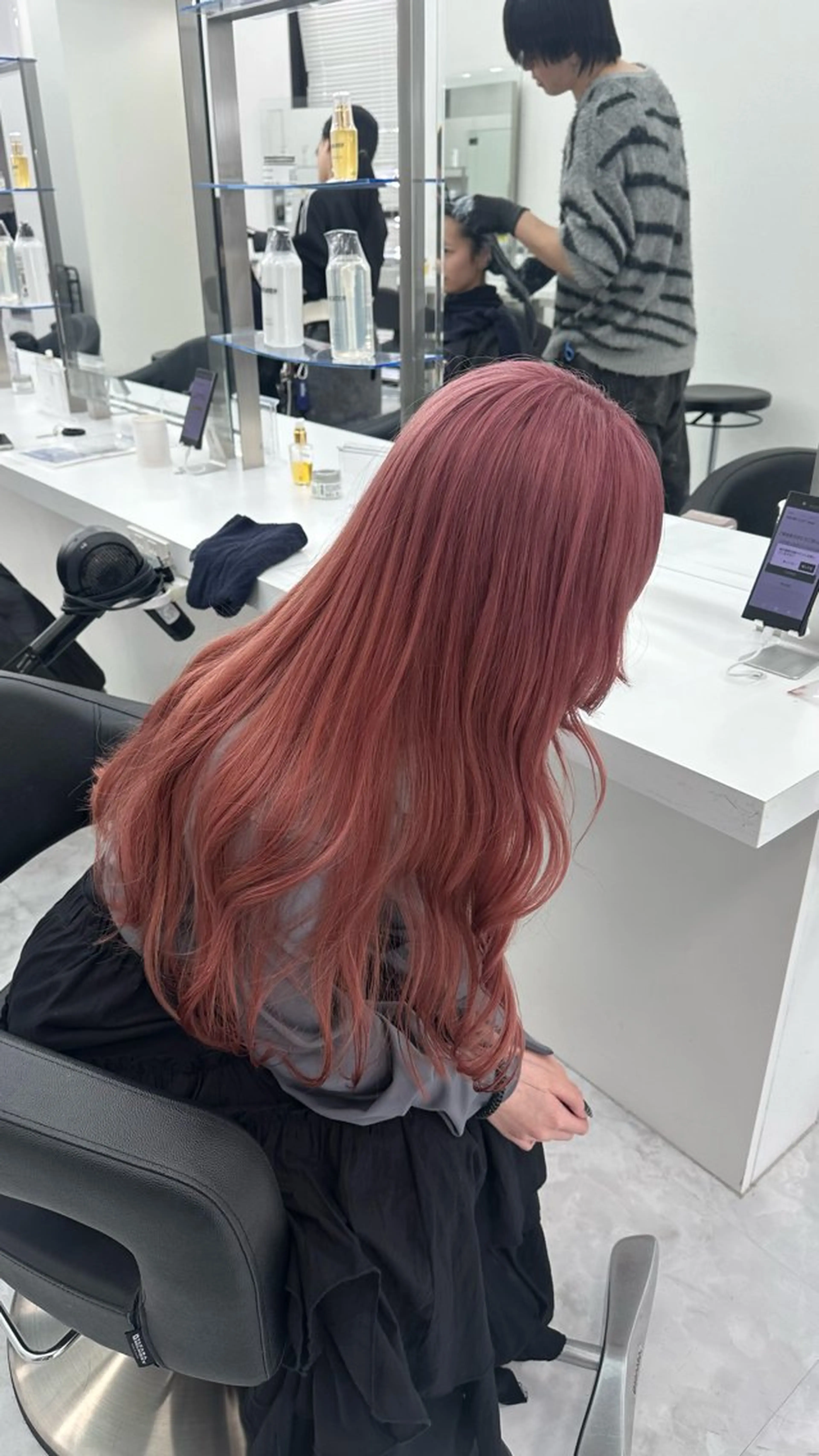 ロング カラー ヘアカラー トリートメント ヘッドスパ ヘアセット 似合わせstyle ❤︎misaki❤︎のヘアスタイル