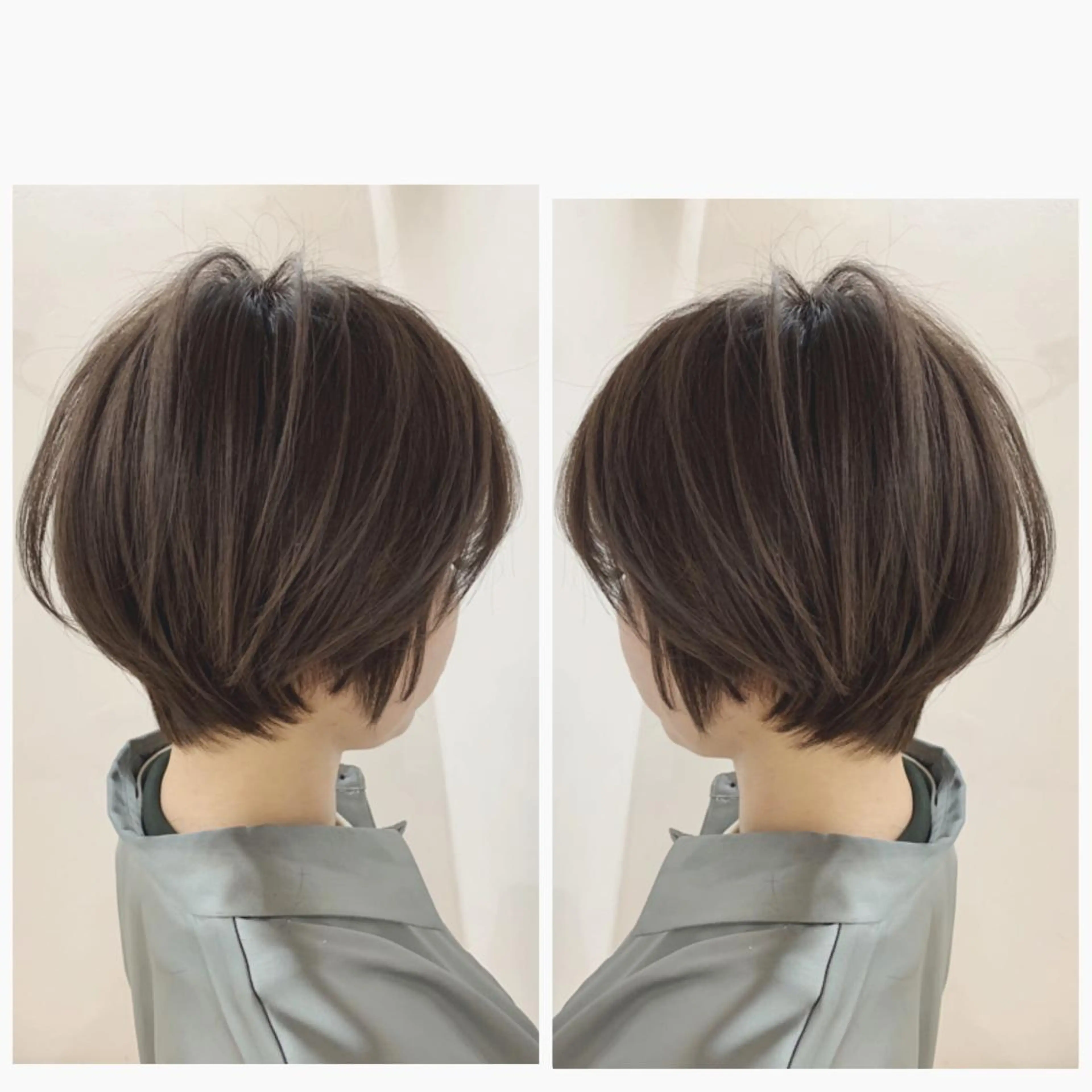 ショート カラー カット ヘアカラー 京都大人女性ショート 徒歩1分/秋山のヘアスタイル