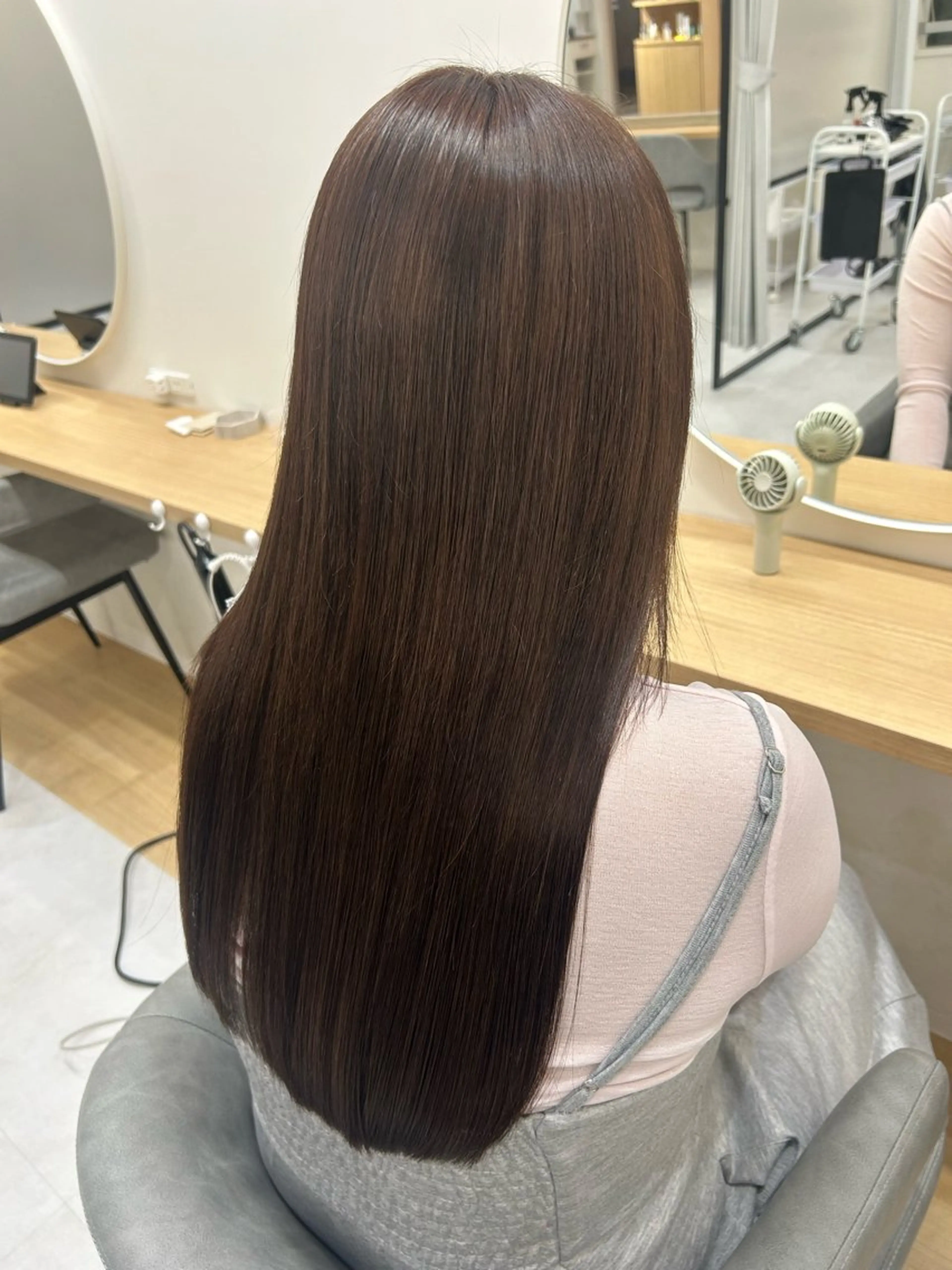 ロング カラー ブラウンカラー モカブラウン ヘアカラー mayu /韓国風/艶カラーのヘアスタイル