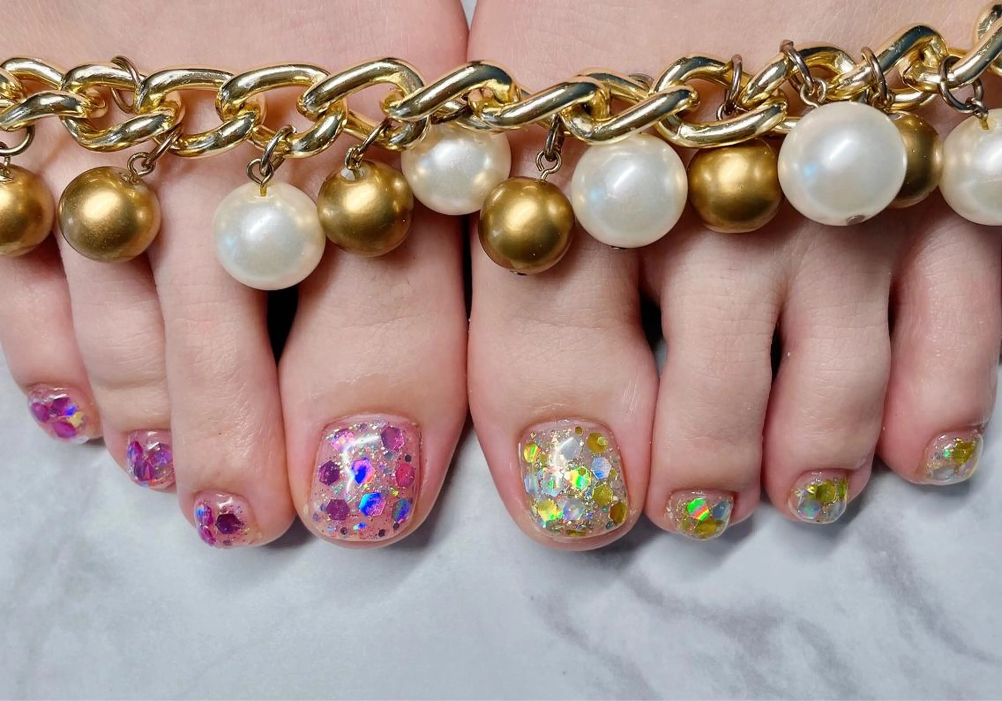 ネイル フットネイル 遠藤 唯菜のネイルデザイン