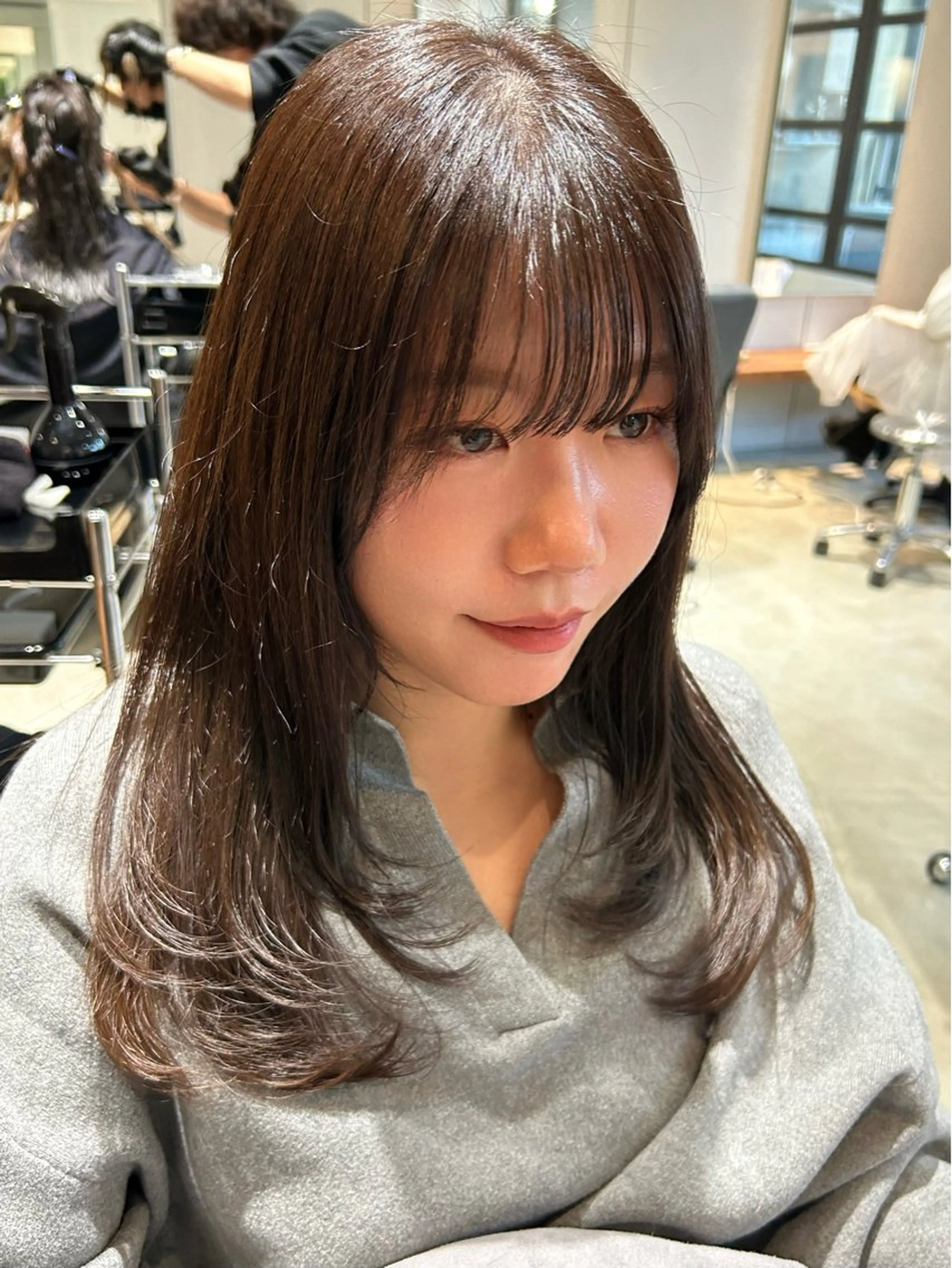 ロング レイヤーカット ヘアセット/透明感 カラー/MIHO♡のヘアスタイル