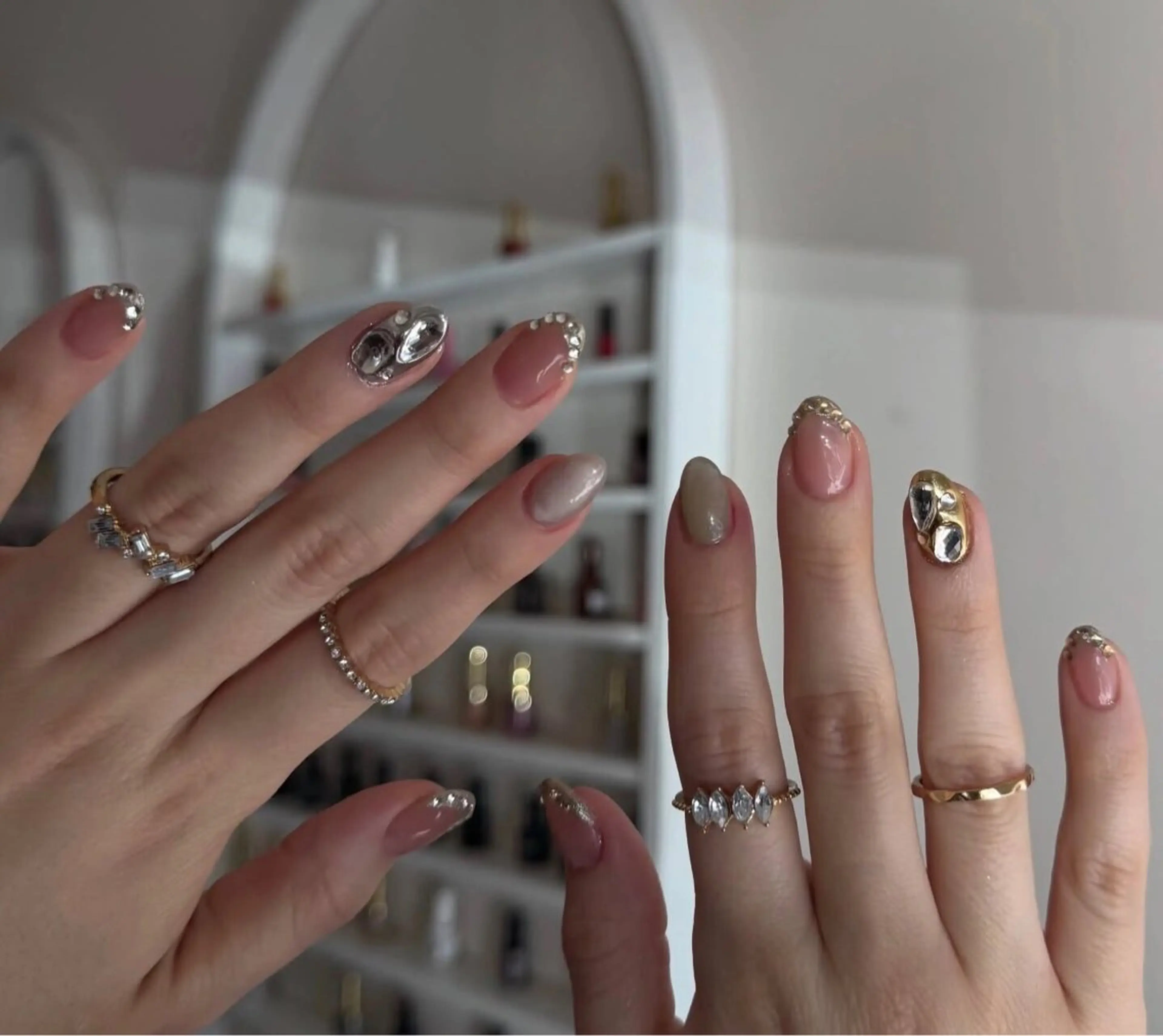 ネイル マグネットネイル ストーンネイル ハンドネイル 谷口 雪のネイルデザイン