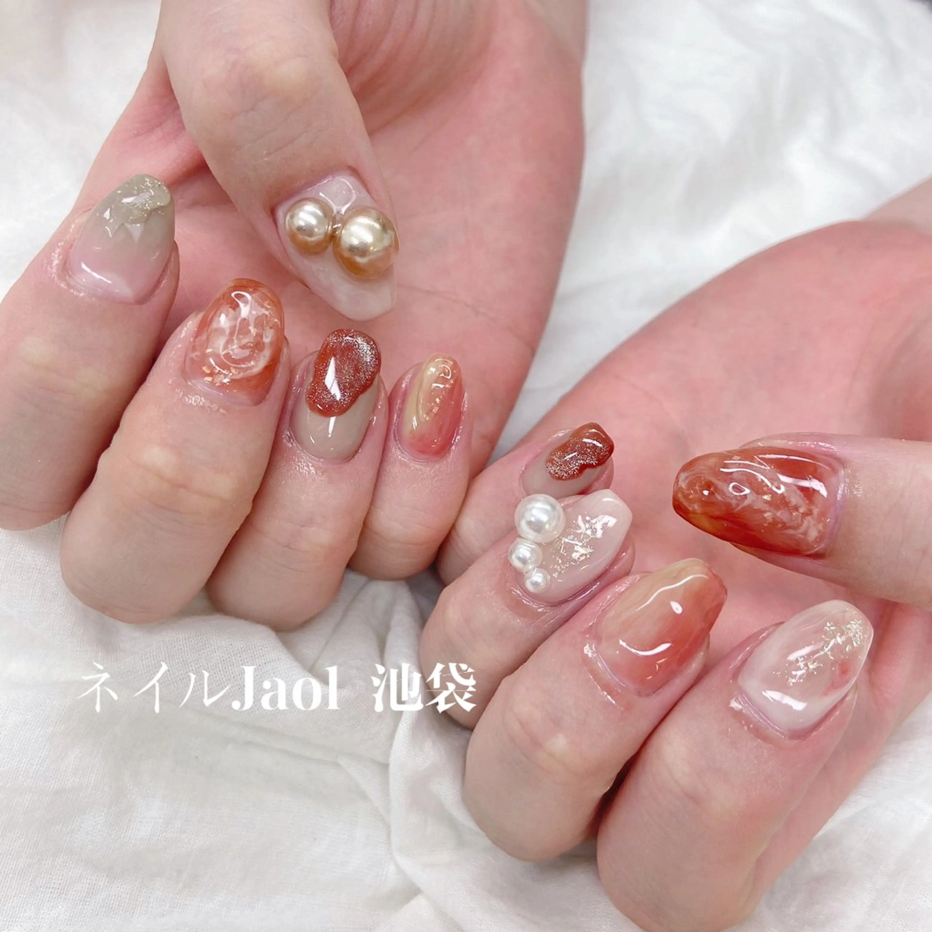 ミディアム ハンドネイル nail jaol池袋店所属・ネイルJaol 池袋のネイルデザイン