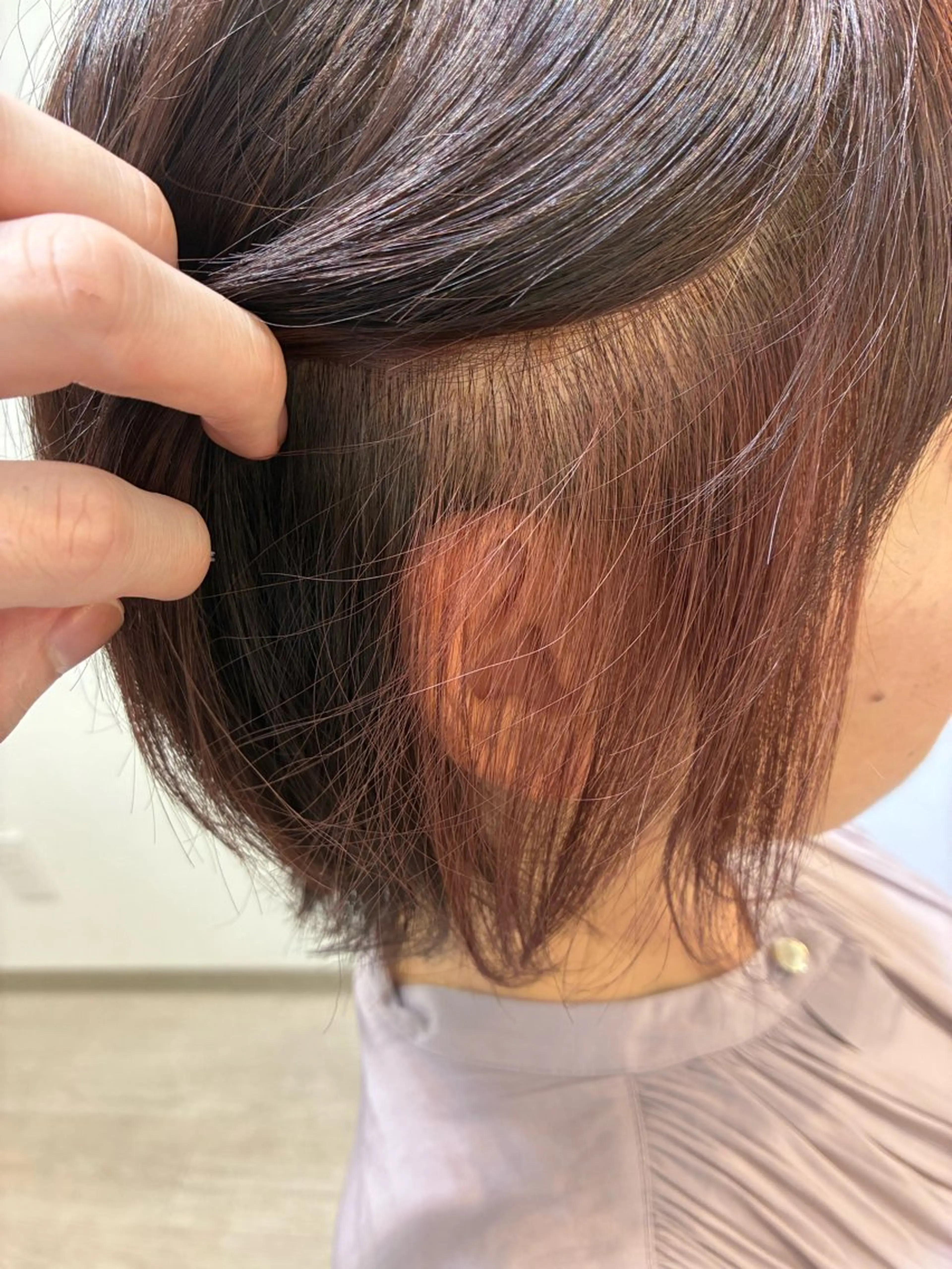 ショート カラー ✨透明感カラー✨ ☘️くすみカラー☘️のヘアスタイル