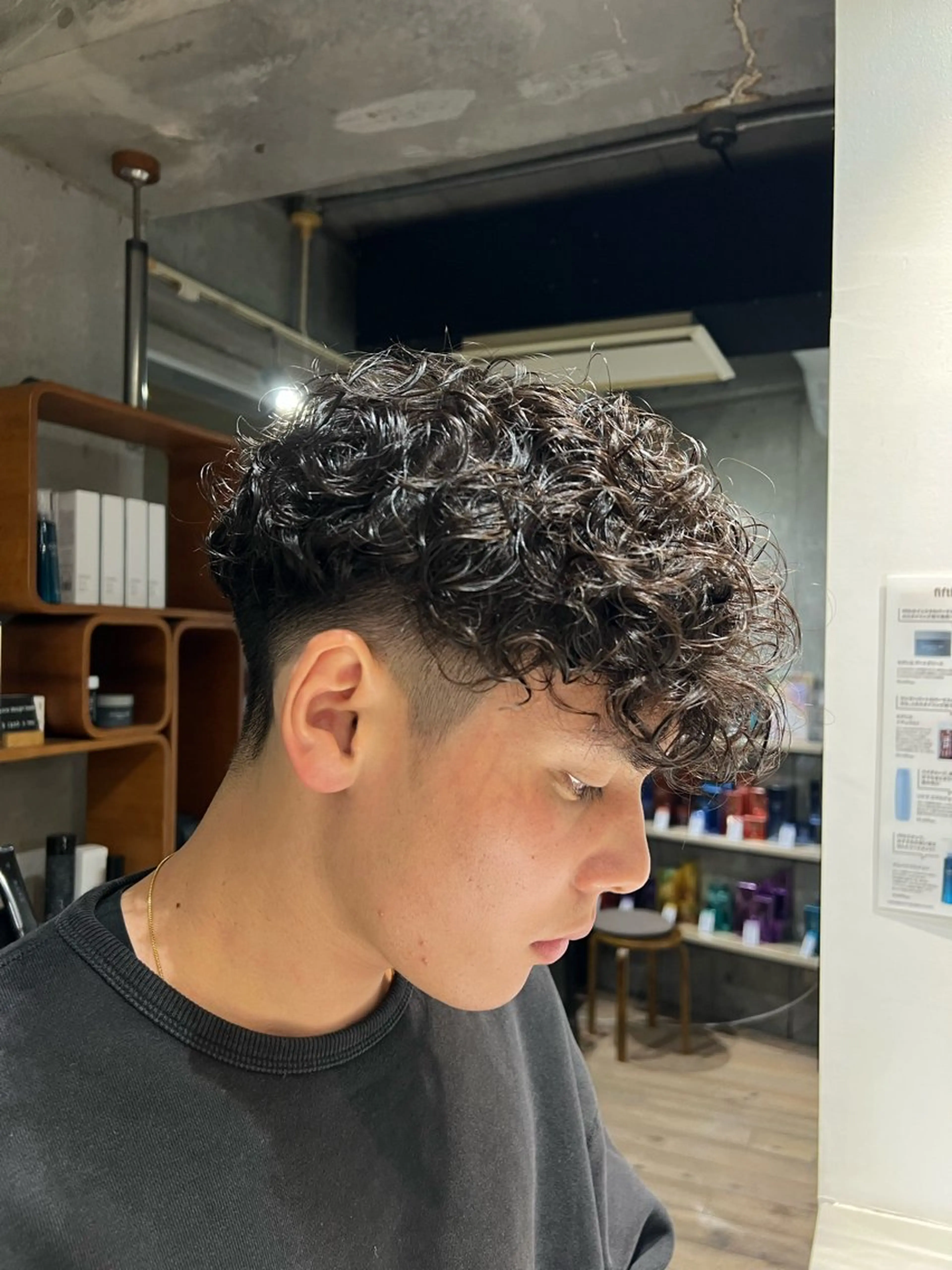 パーマ メンズ スペインカール カット パーマ トリートメント 【fifth】渡部 永遠のヘアスタイル