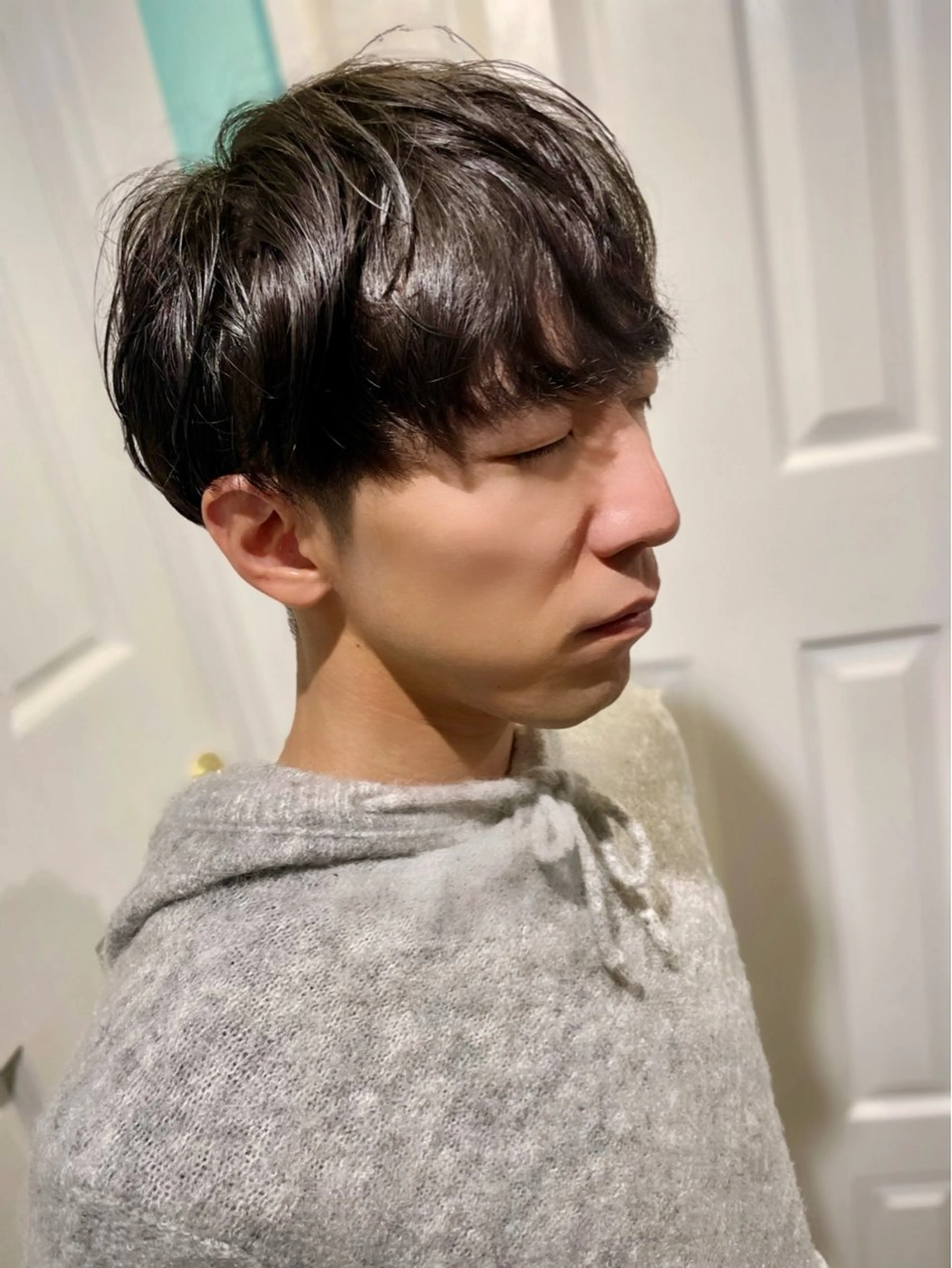 パーマ メンズ メンズパーマ 原 千景のヘアスタイル