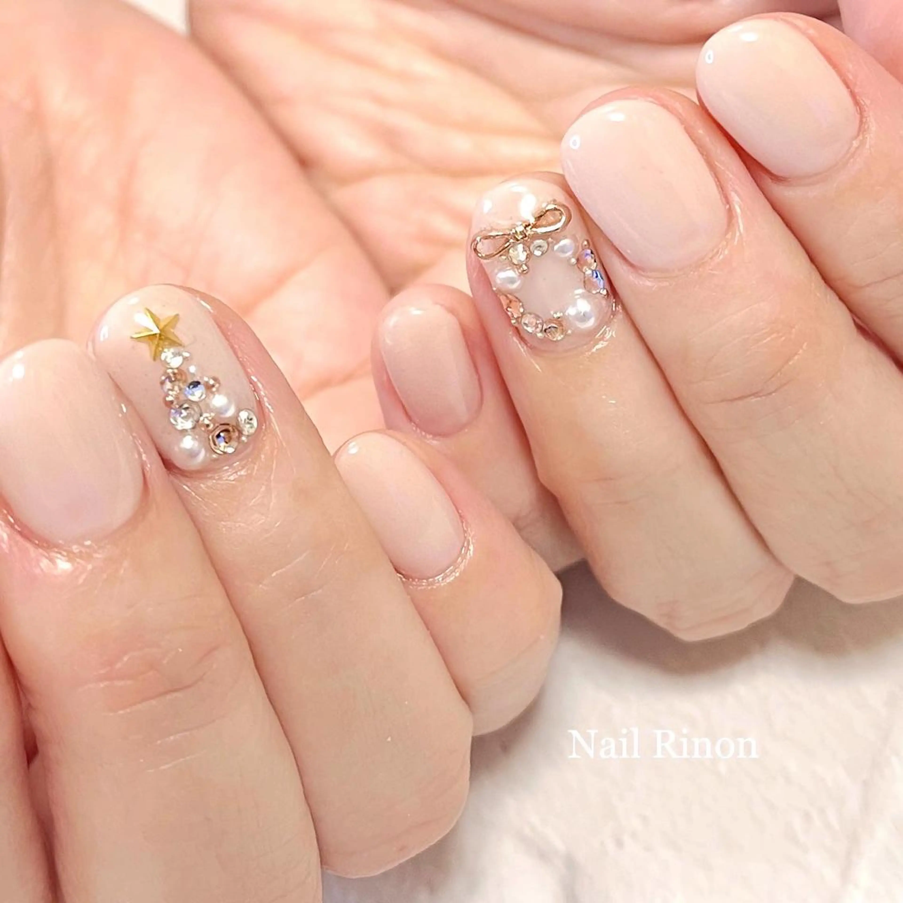 ネイル 冬ネイル クリスマス ハンドネイル Nail Rinonのネイルデザイン
