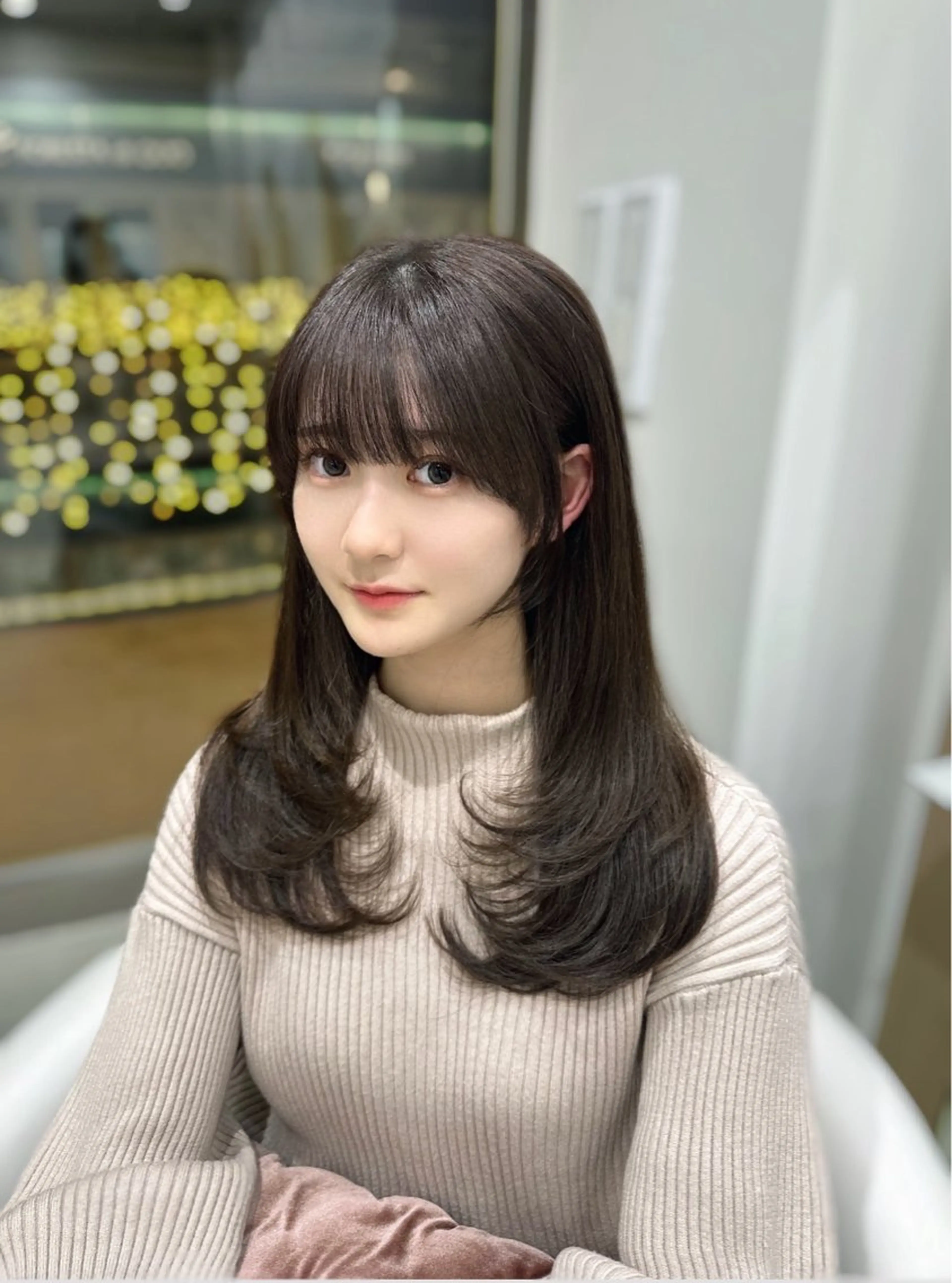 ロング カラー 韓国風ヘア レイヤーカット カット ボブ/艶髪/栄/ 名古屋/COCOのヘアスタイル