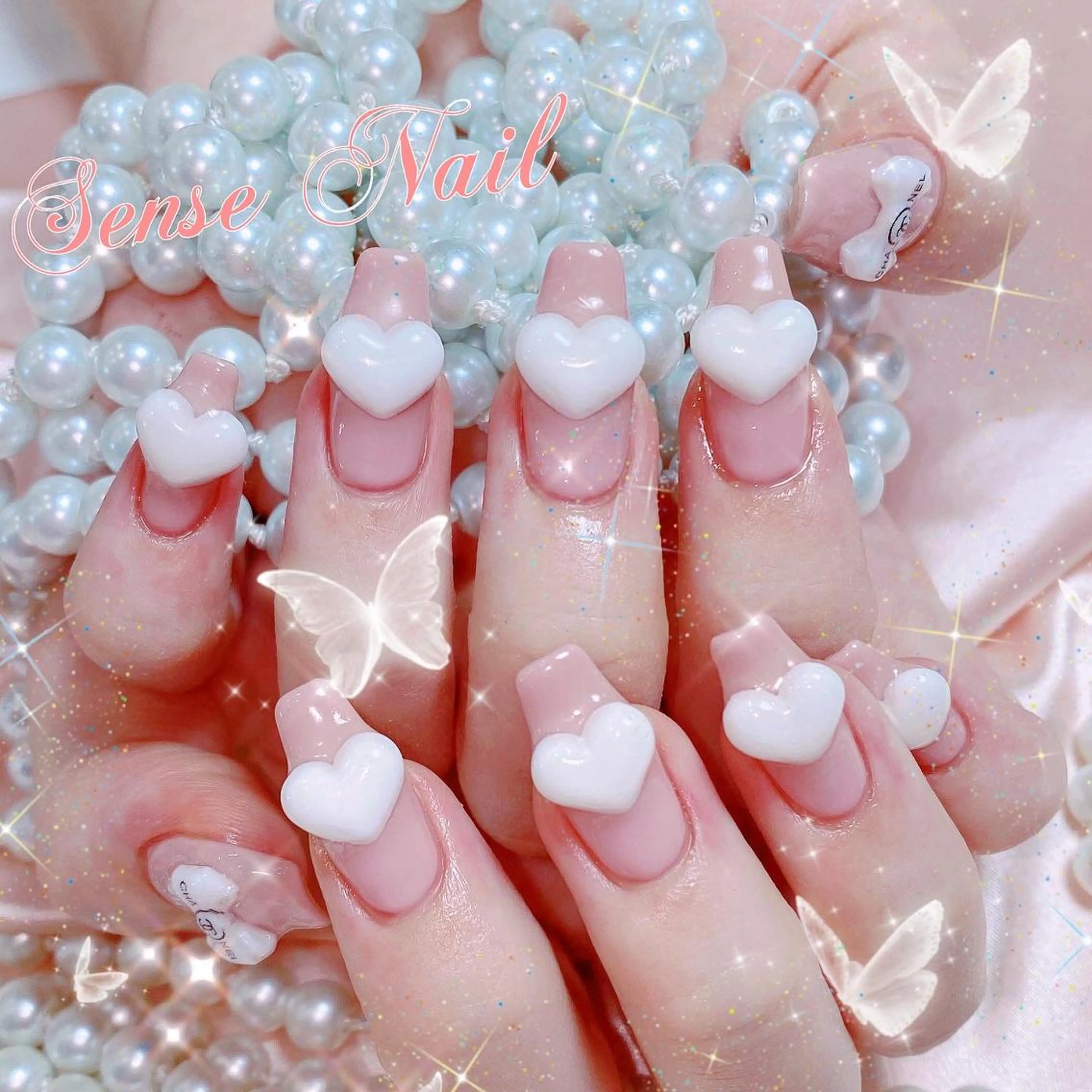 ネイル ハンドネイル ハンドケア Queening 🦋のネイルデザイン