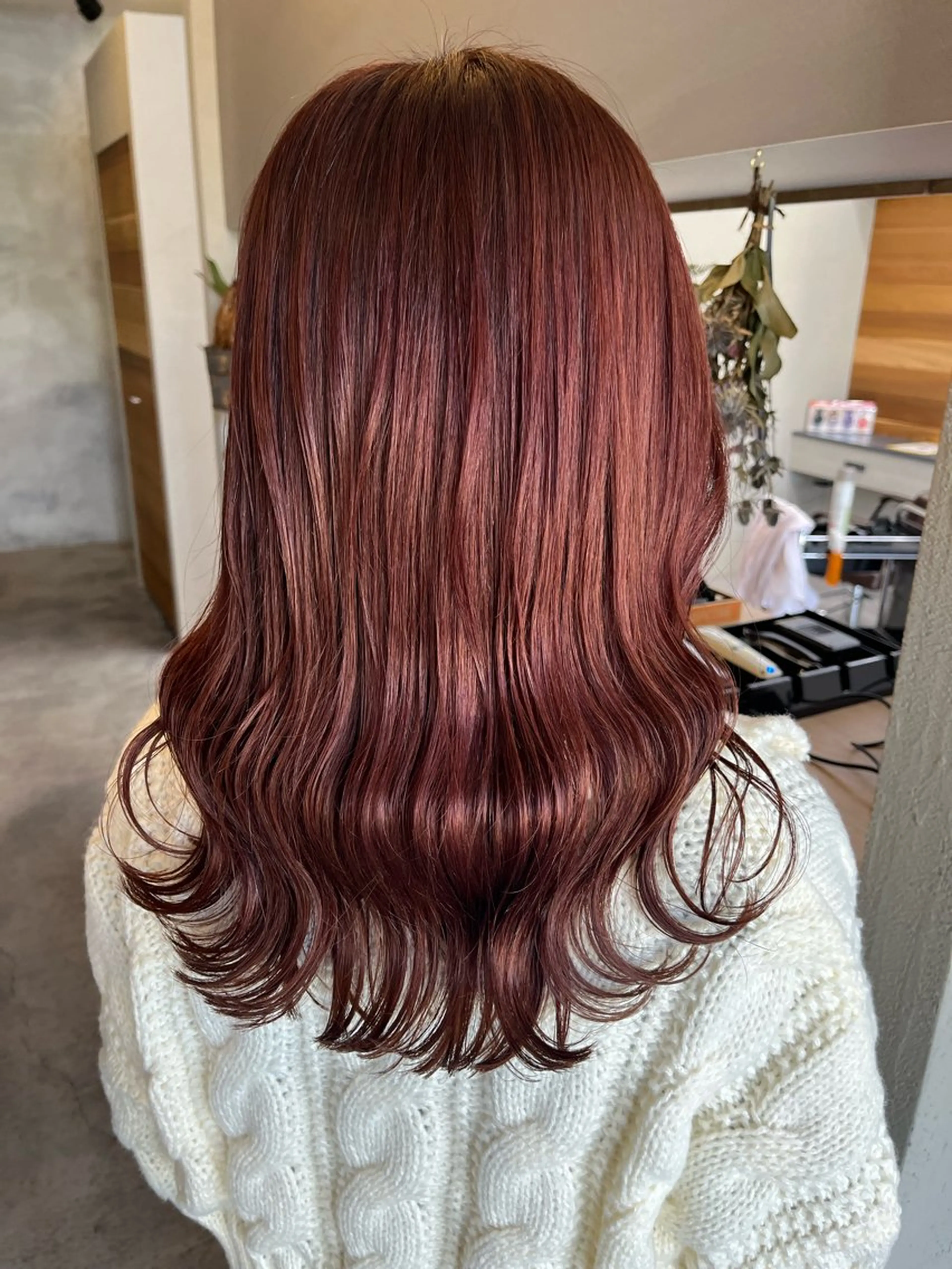 ロング カラー カット ヘアカラー トリートメント Yuka /ツヤカラー✨のヘアスタイル