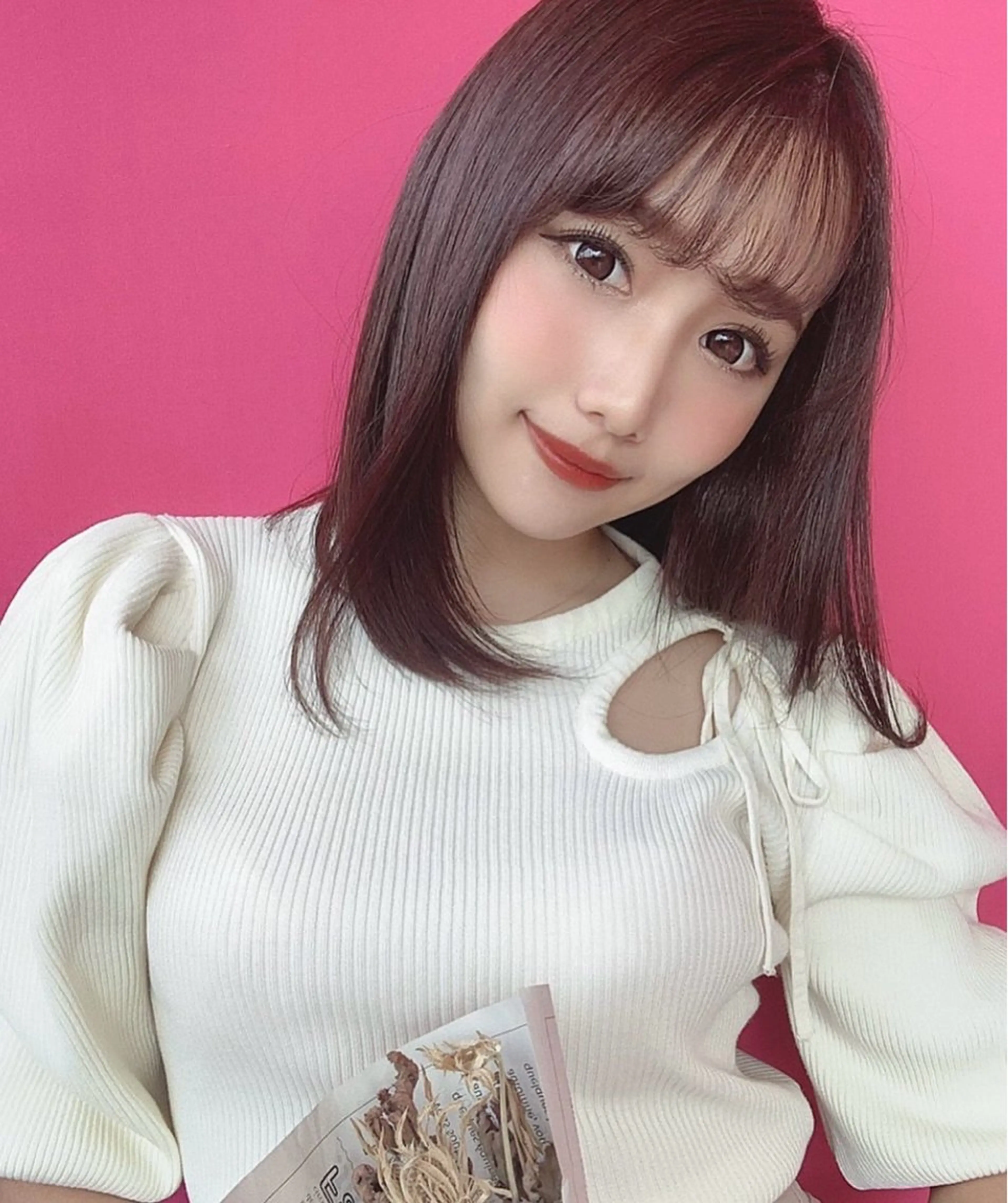 ミディアム カット ヘアカラー トリートメント 艶髪/髪質改善 /Ryoのヘアスタイル