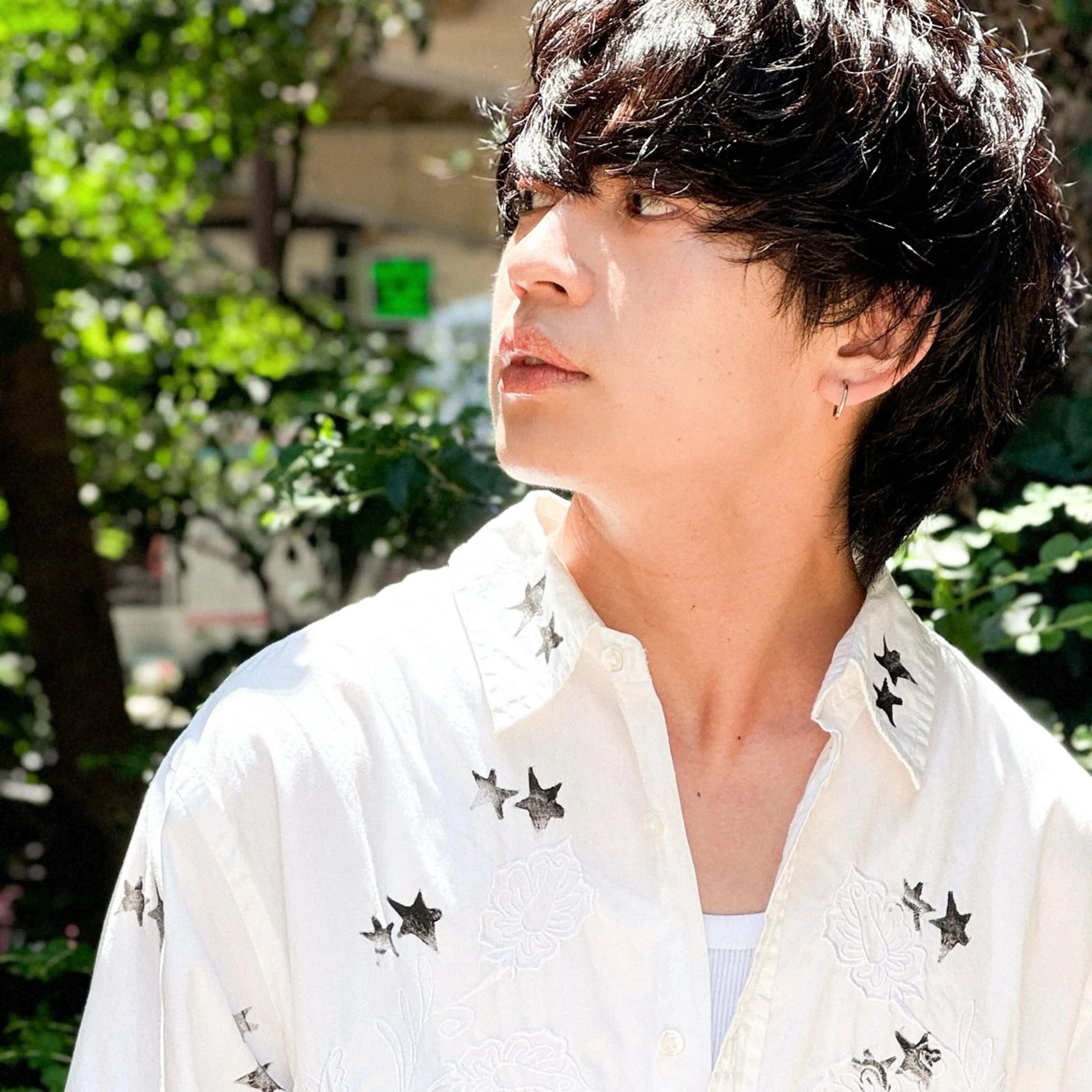 ミディアム パーマ メンズ ミディアムパーマ マッシュ メンズパーマ カット パーマ メンズミディアム☁️ ✨ナチュラル/下村迅のヘアスタイル