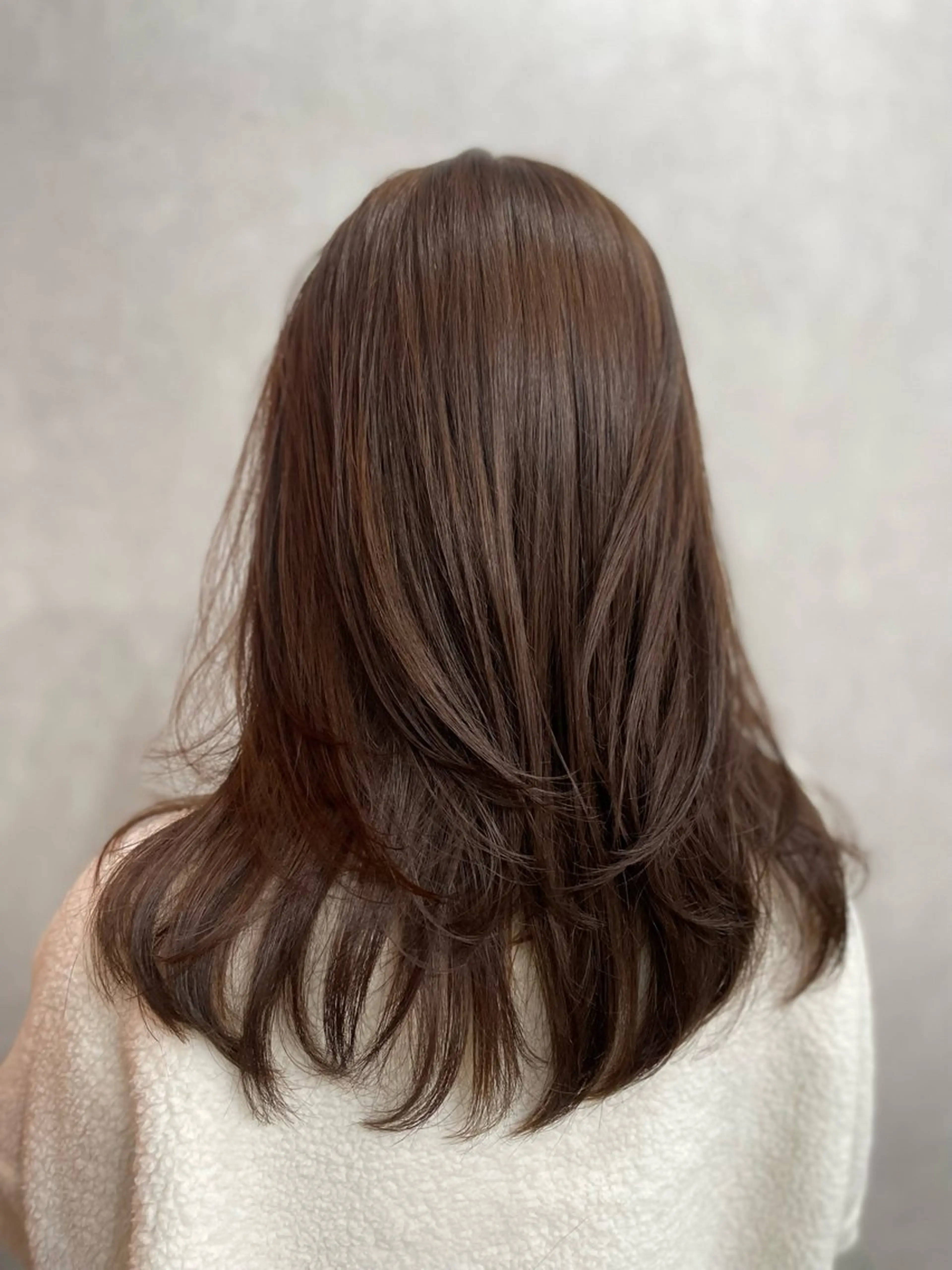 セミロング カラー レイヤーカット AIRI layer cut hairのヘアスタイル