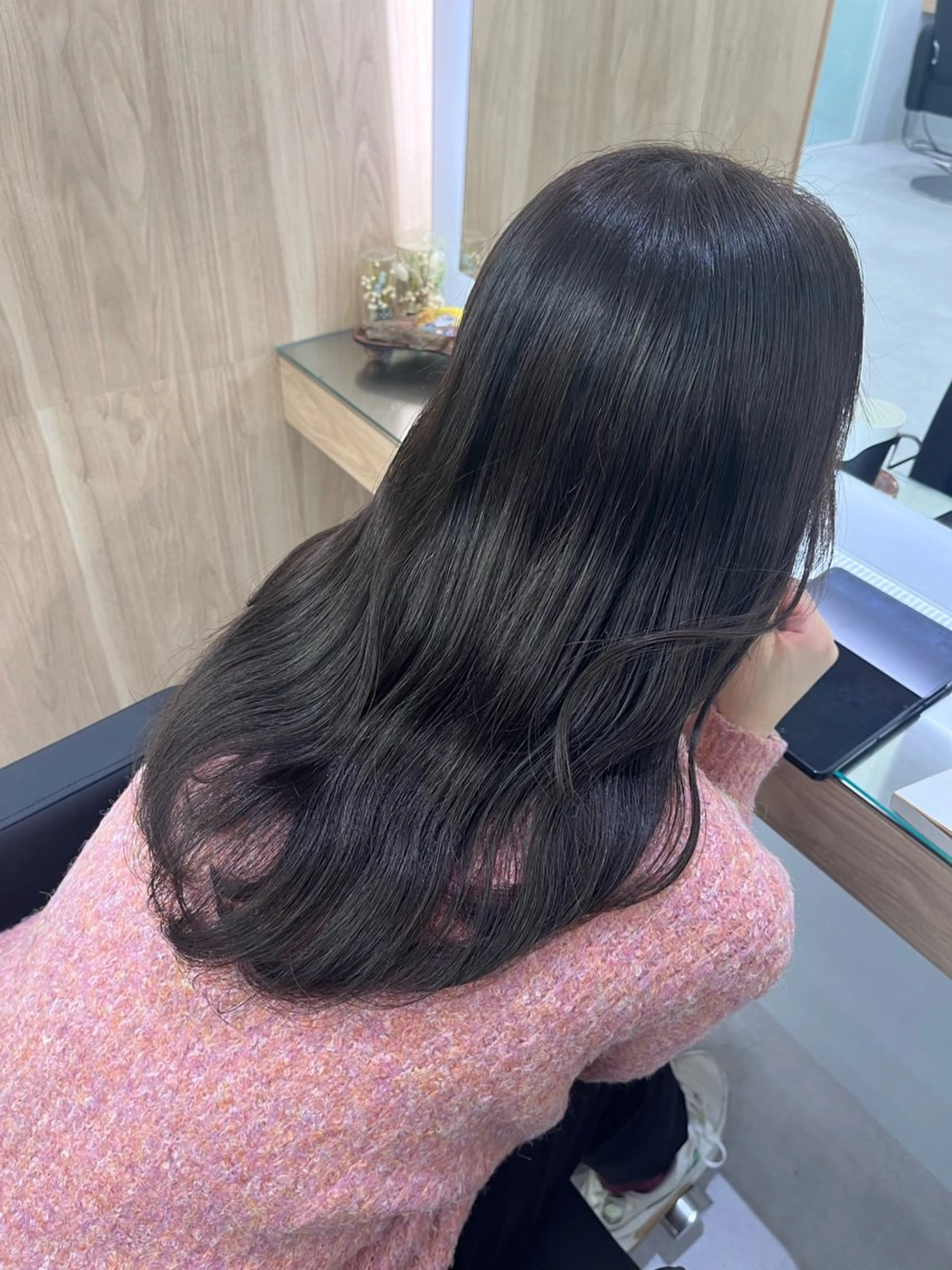 ロング 川畑 花菜のヘアスタイル