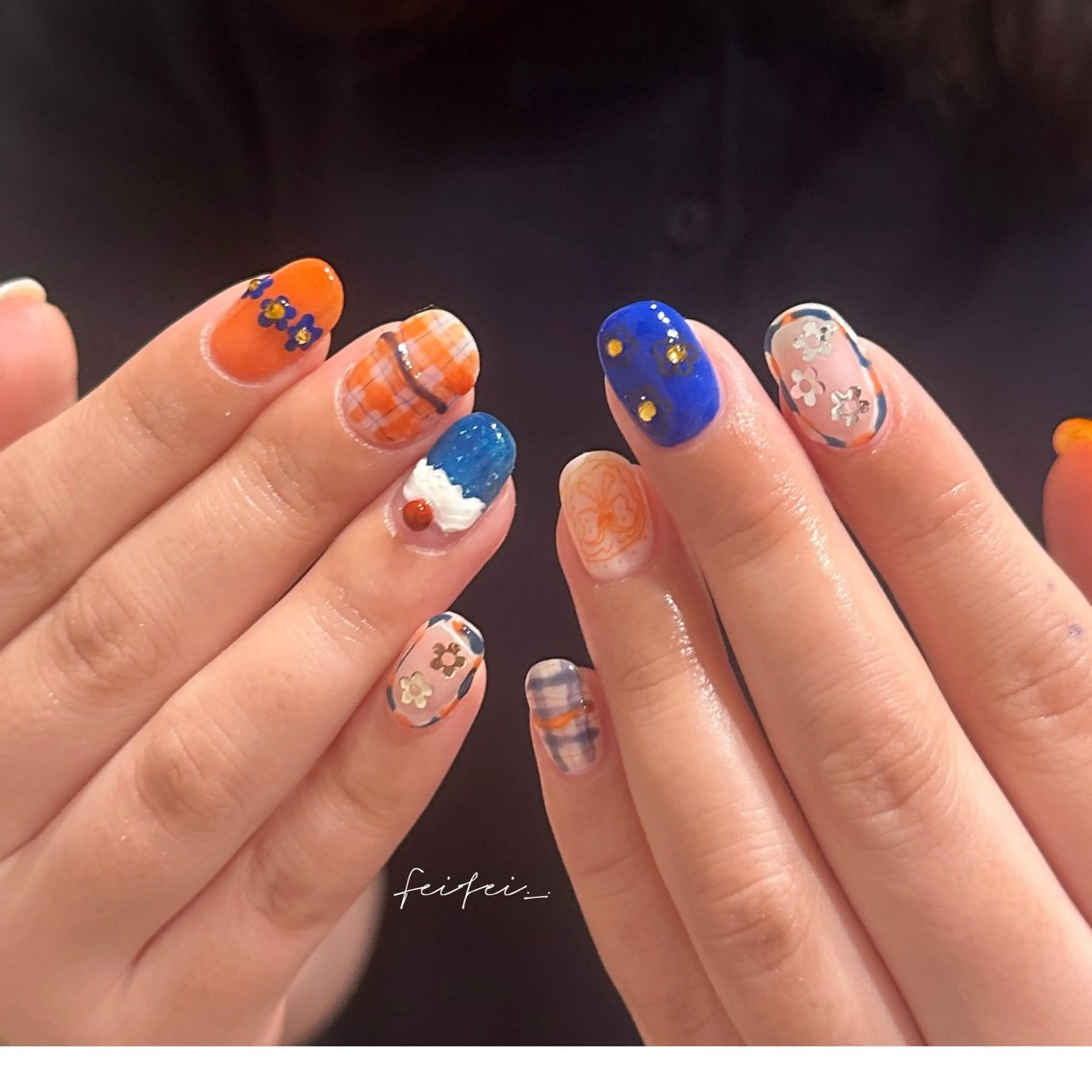 ネイル ハンドネイル 🎀 Hiyubi._.nail 🫧所属・🎀フェイ フェイ🫧💗のネイルデザイン