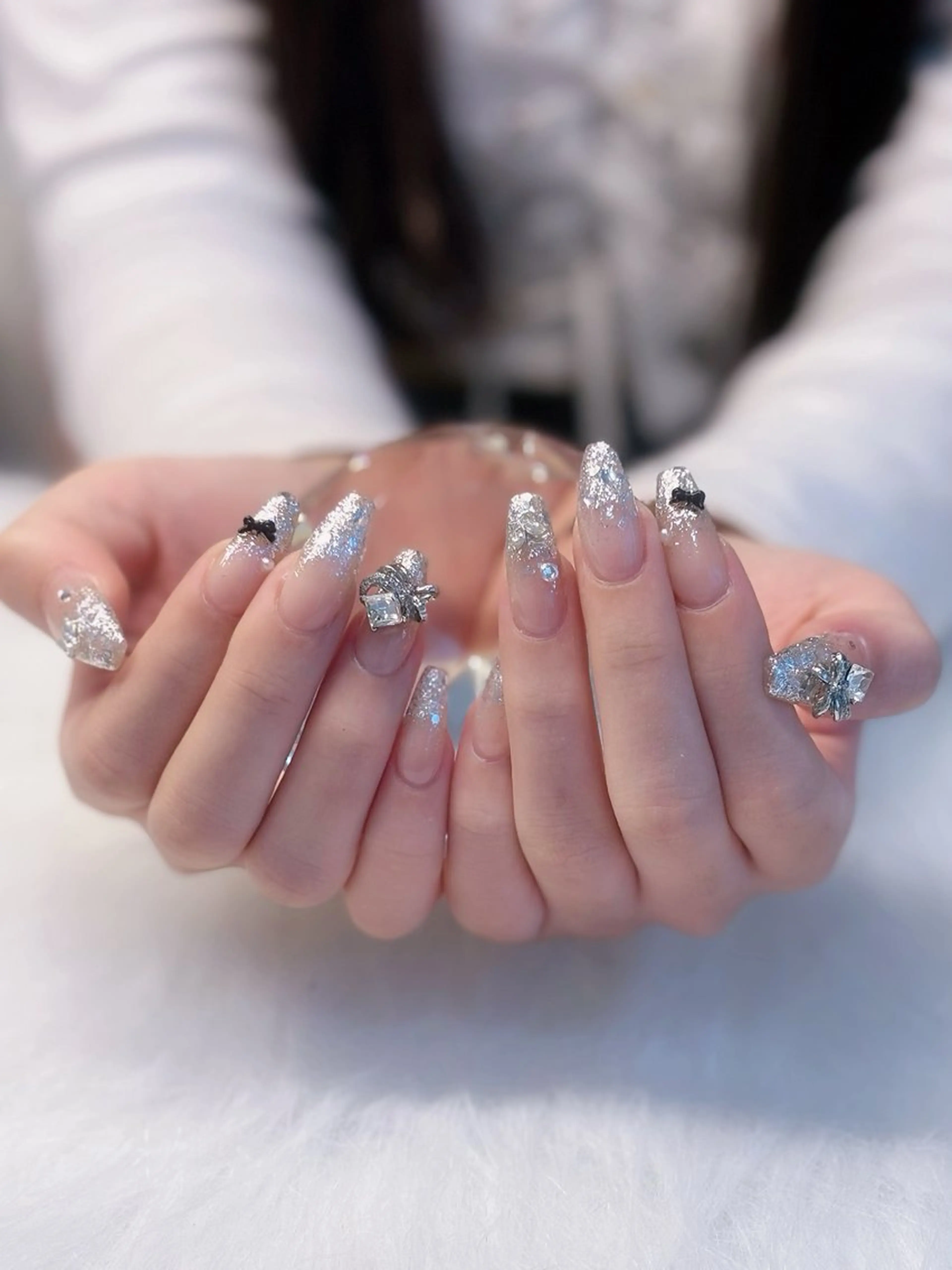 ネイル ハンドネイル 透明感/フィルイン/ 亀戸5分ラシュシュのネイルデザイン