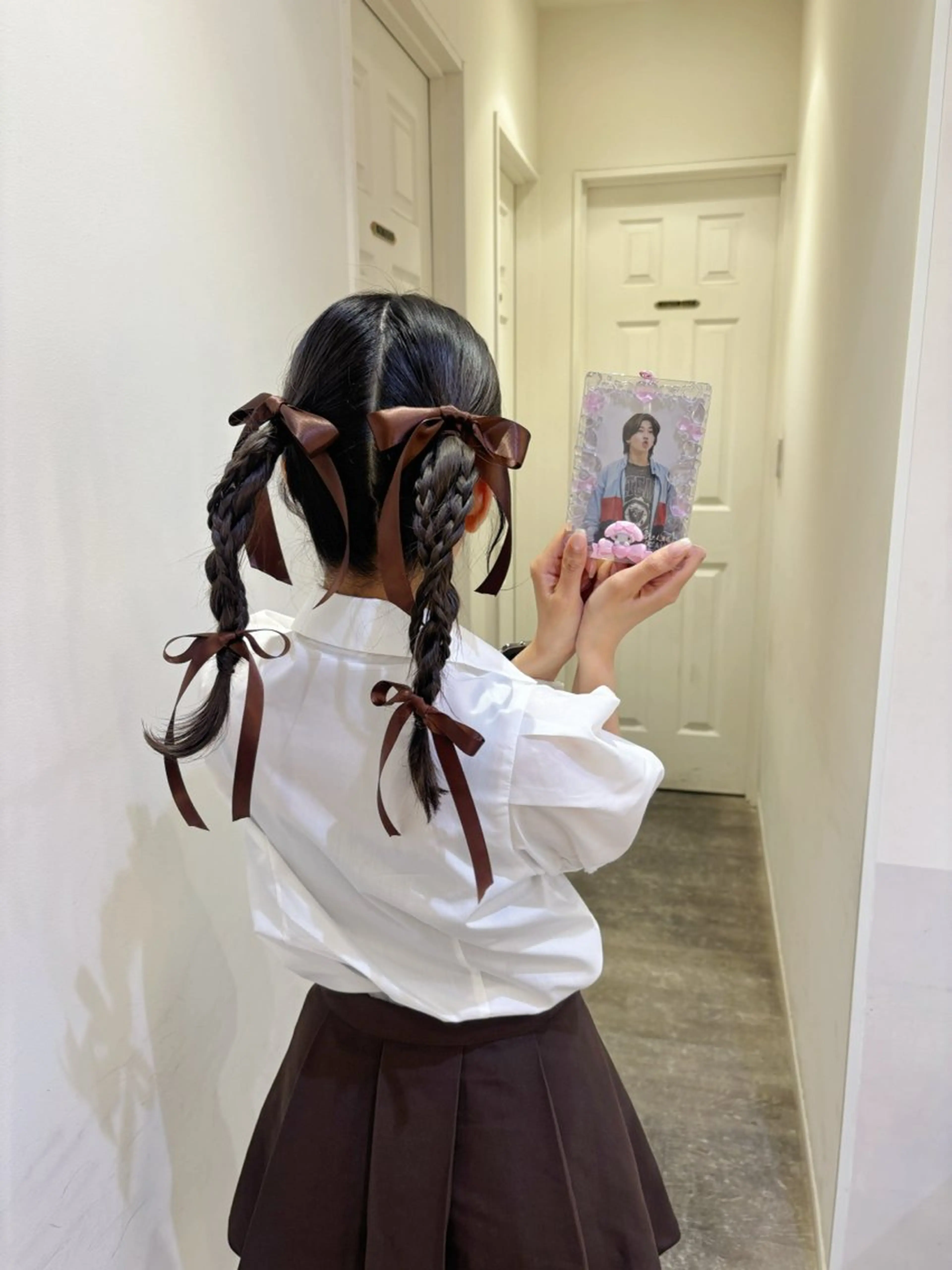 ヘアアレンジ 三つ編み ヘアセット あずみ🤍早朝◎ アレンジ二スト🤍のヘアスタイル