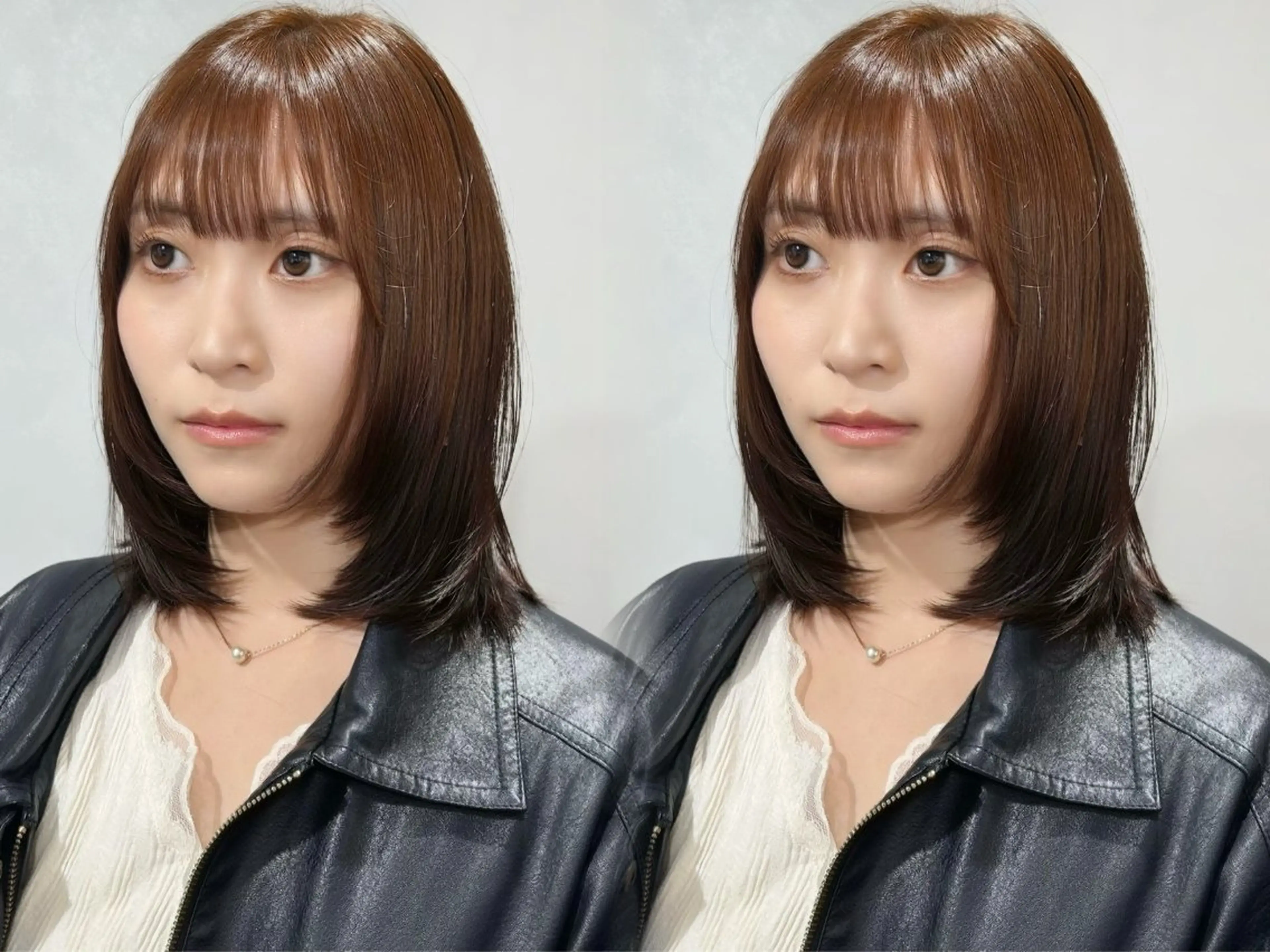 ミディアム カラー ミディアムレイヤー ブラウンカラー オレンジ オレンジブラウン レイヤーカット カット ヘアカラー 池袋/レイヤー/ 顔まわり/taigaのヘアスタイル